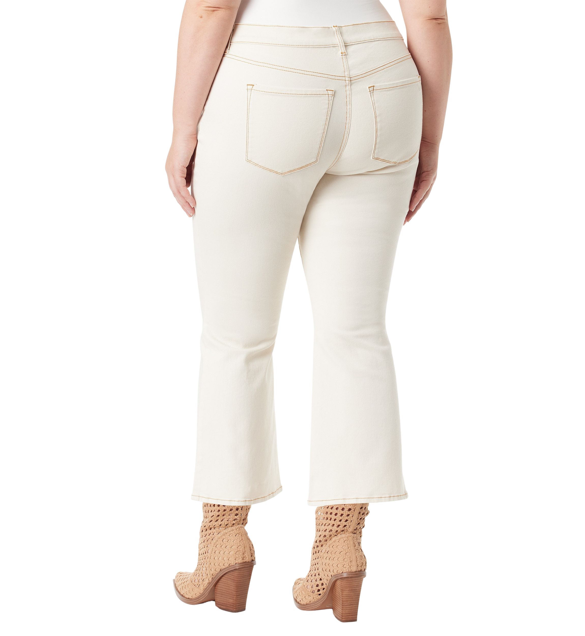Curvy Charmed Ankle Flare Jeans