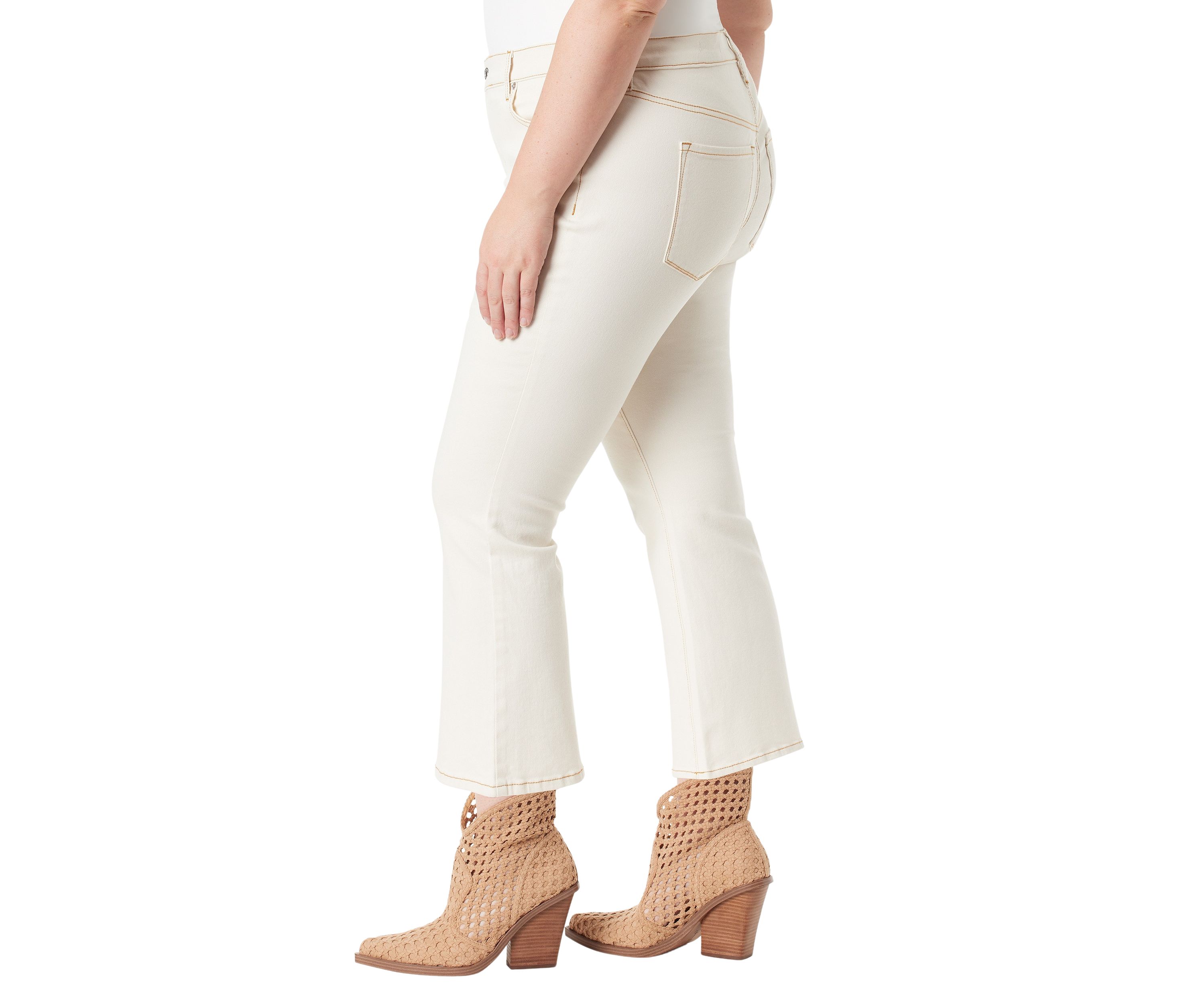 Curvy Charmed Ankle Flare Jeans