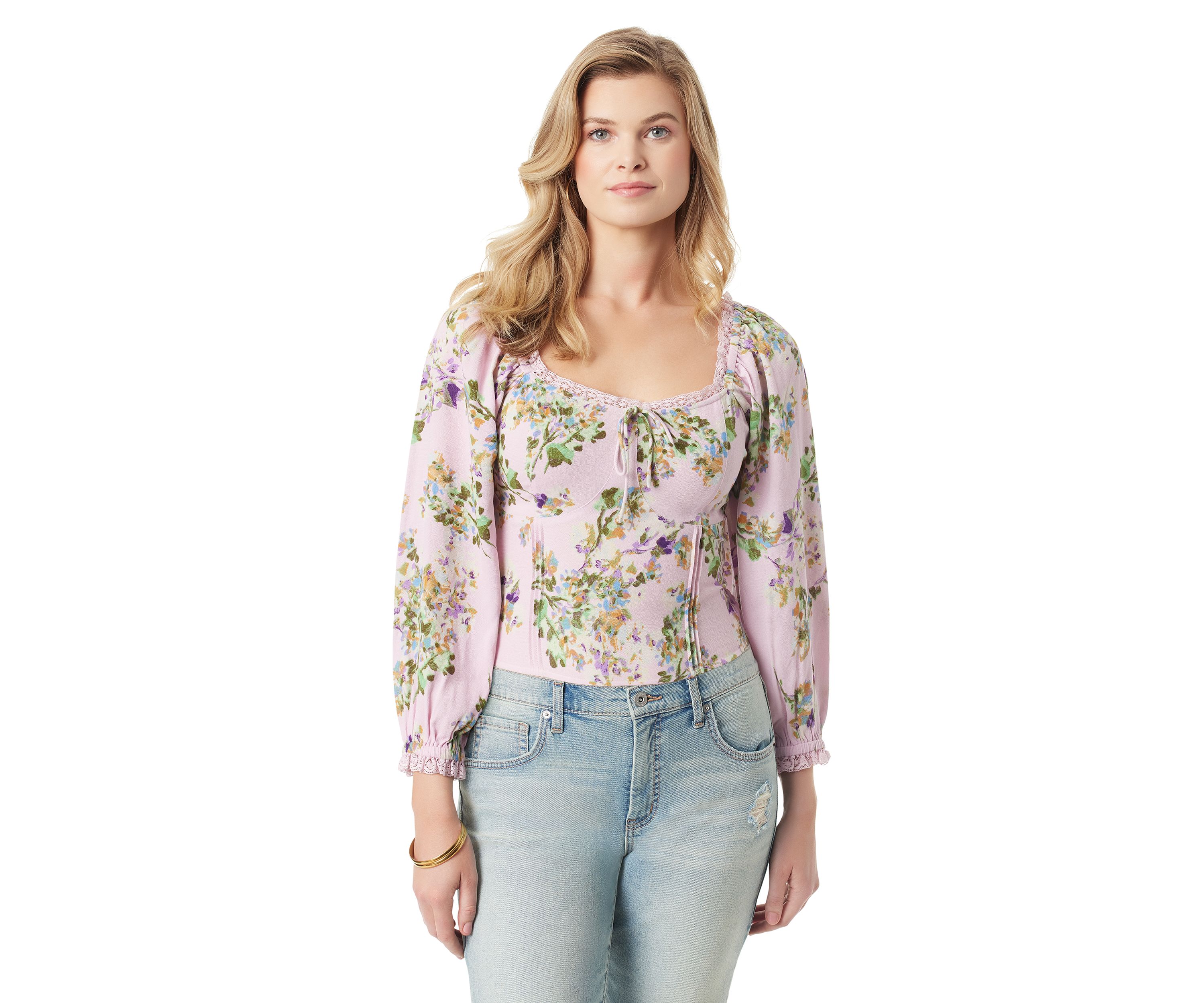 Illona Long Sleeve Printed Blouse