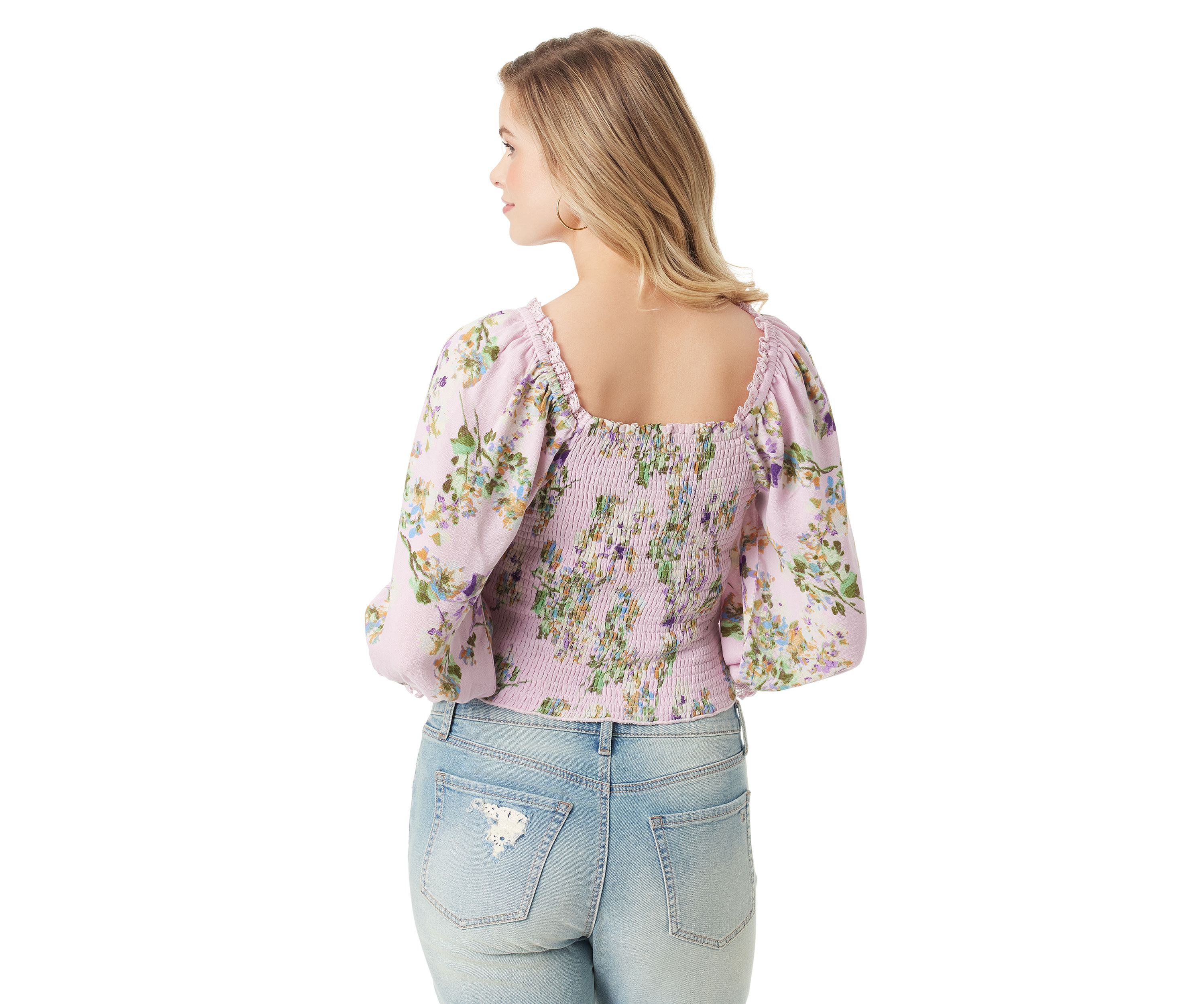 Illona Long Sleeve Printed Blouse