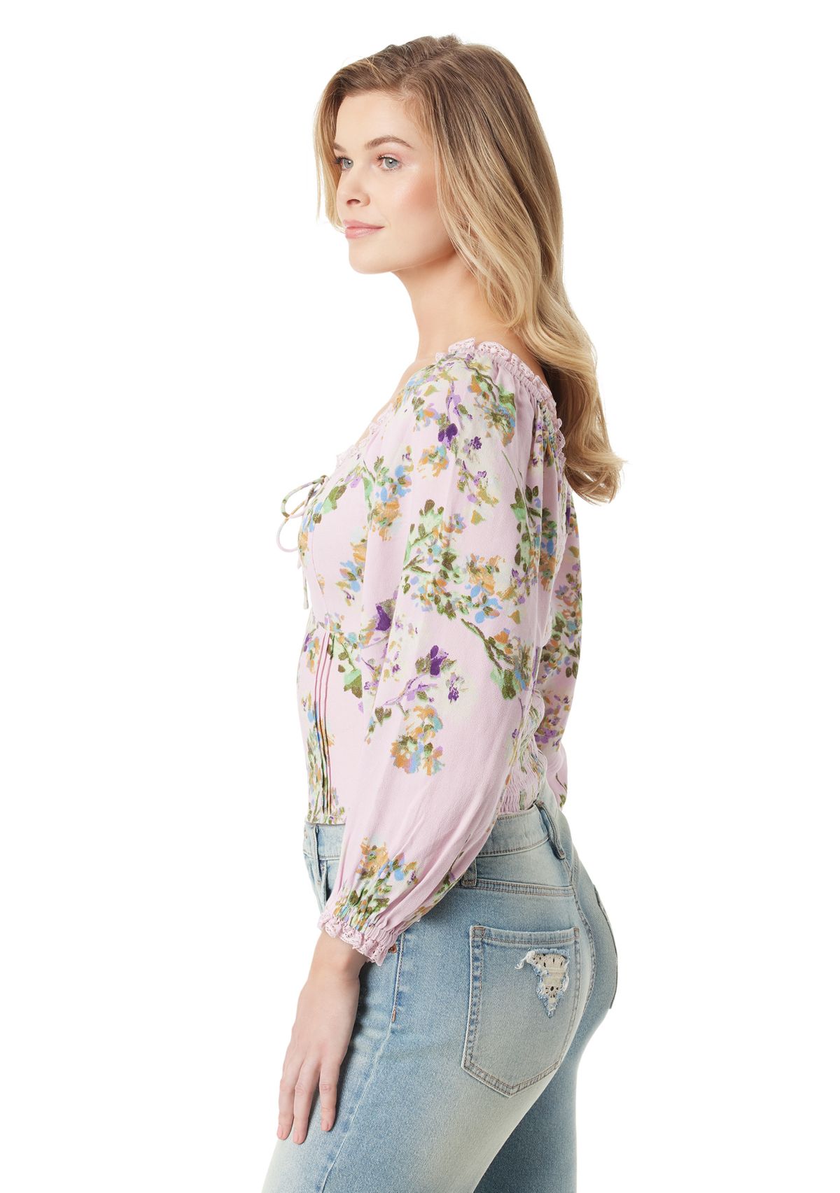 Illona Long Sleeve Printed Blouse
