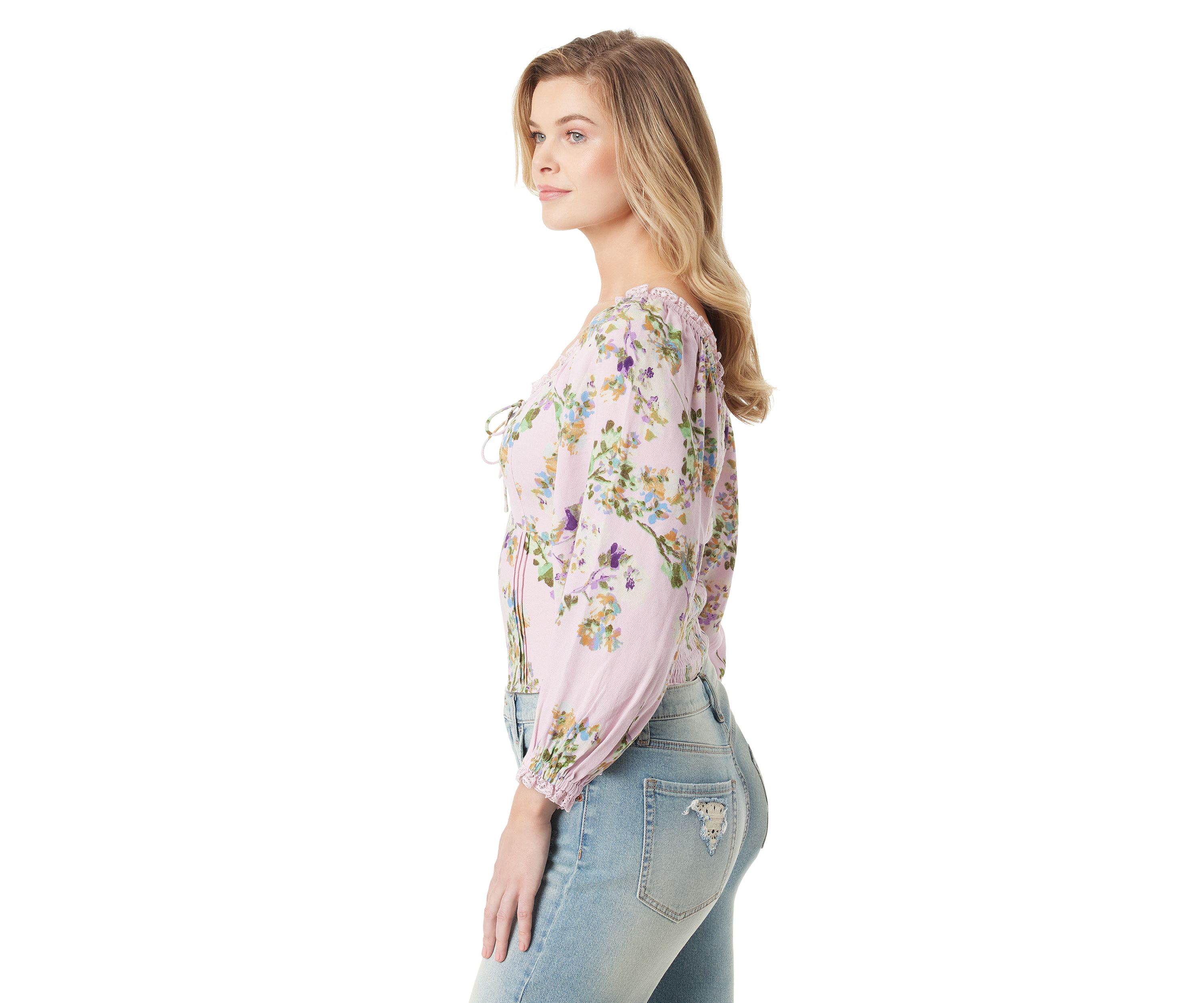 Illona Long Sleeve Printed Blouse