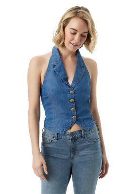 Jessica Simpson Women's Antonia Halter Vest, XL