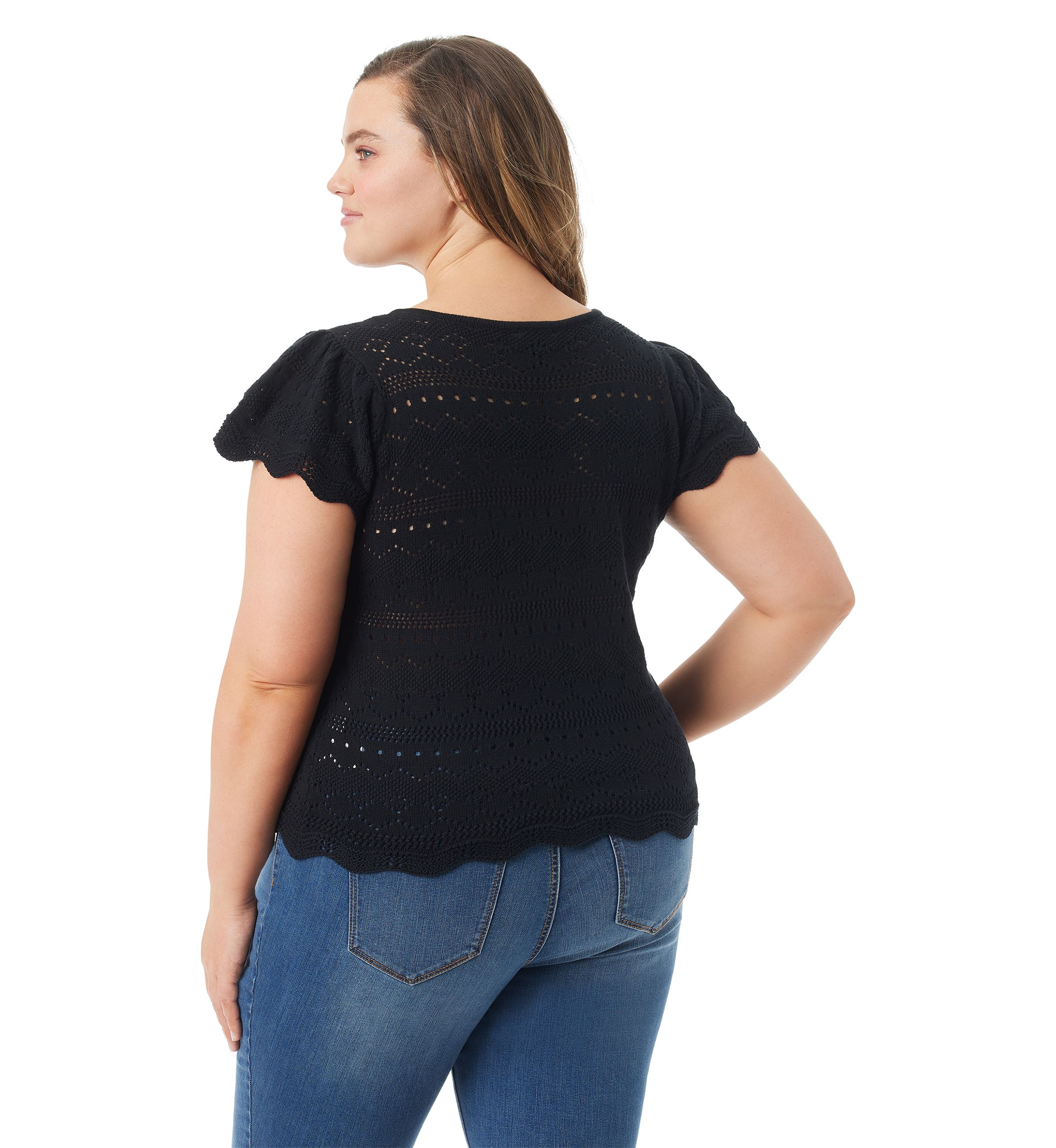 Plus Size Jete Short Sleeve Top