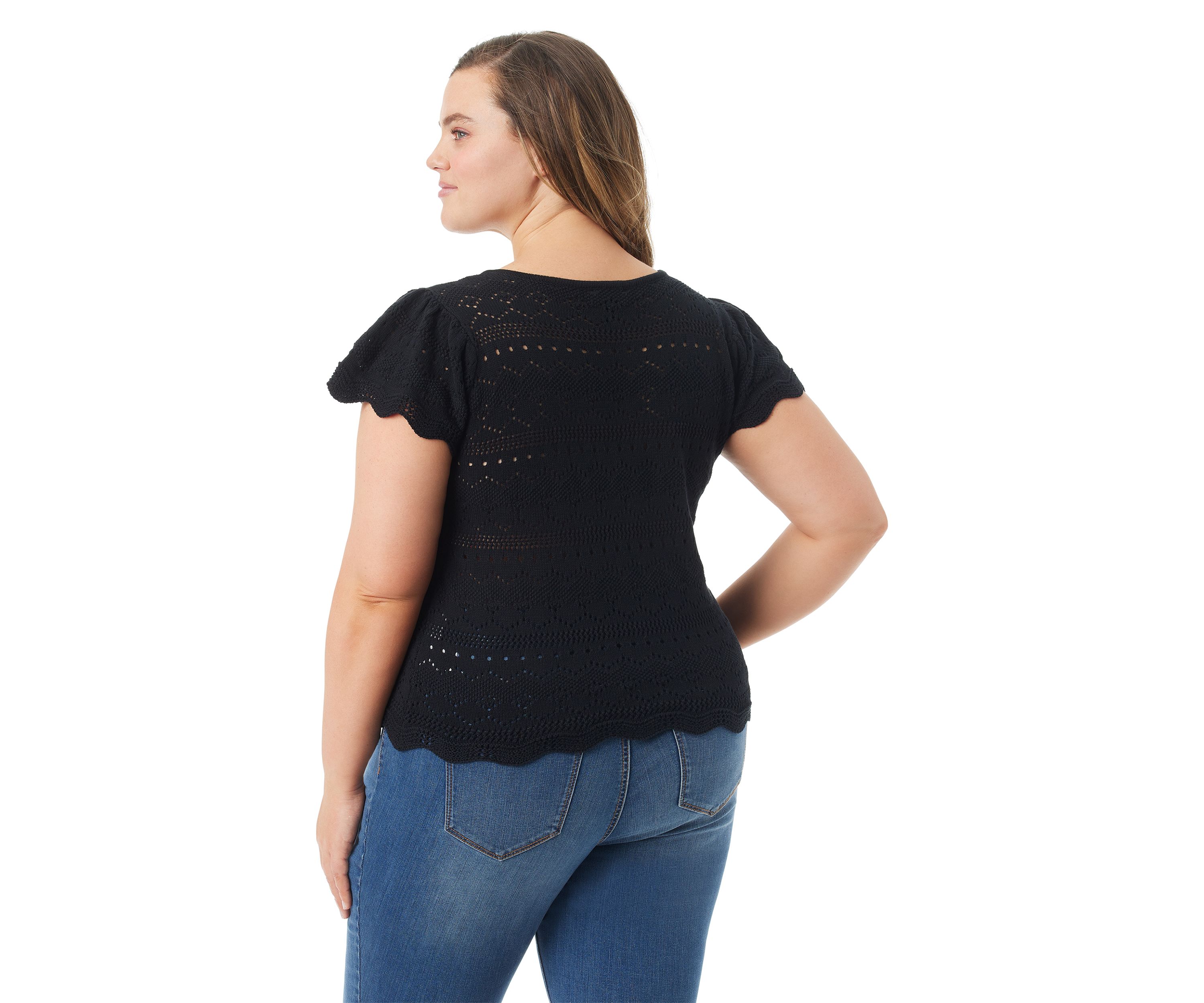 Plus Size Jete Short Sleeve Top