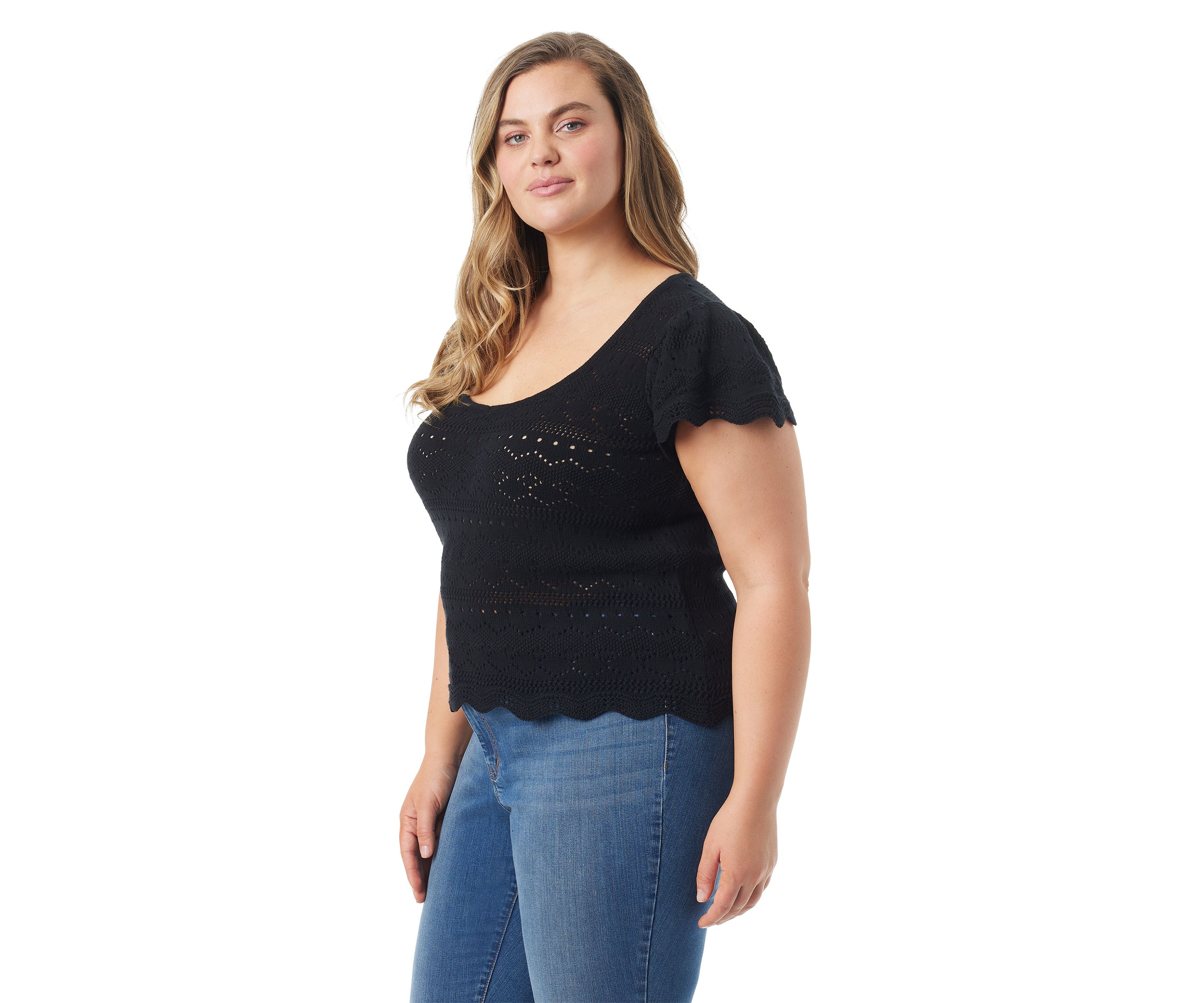 Plus Size Jete Short Sleeve Top