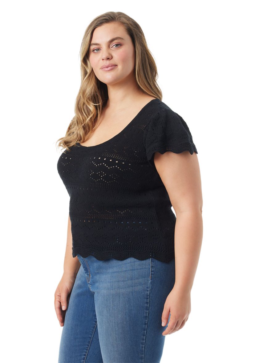 Plus Size Jete Short Sleeve Top