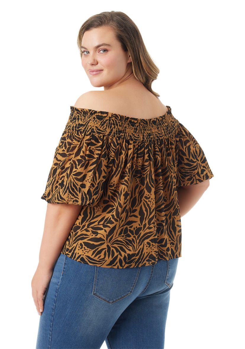 Plus Size Short Sleeve Rosiya Top