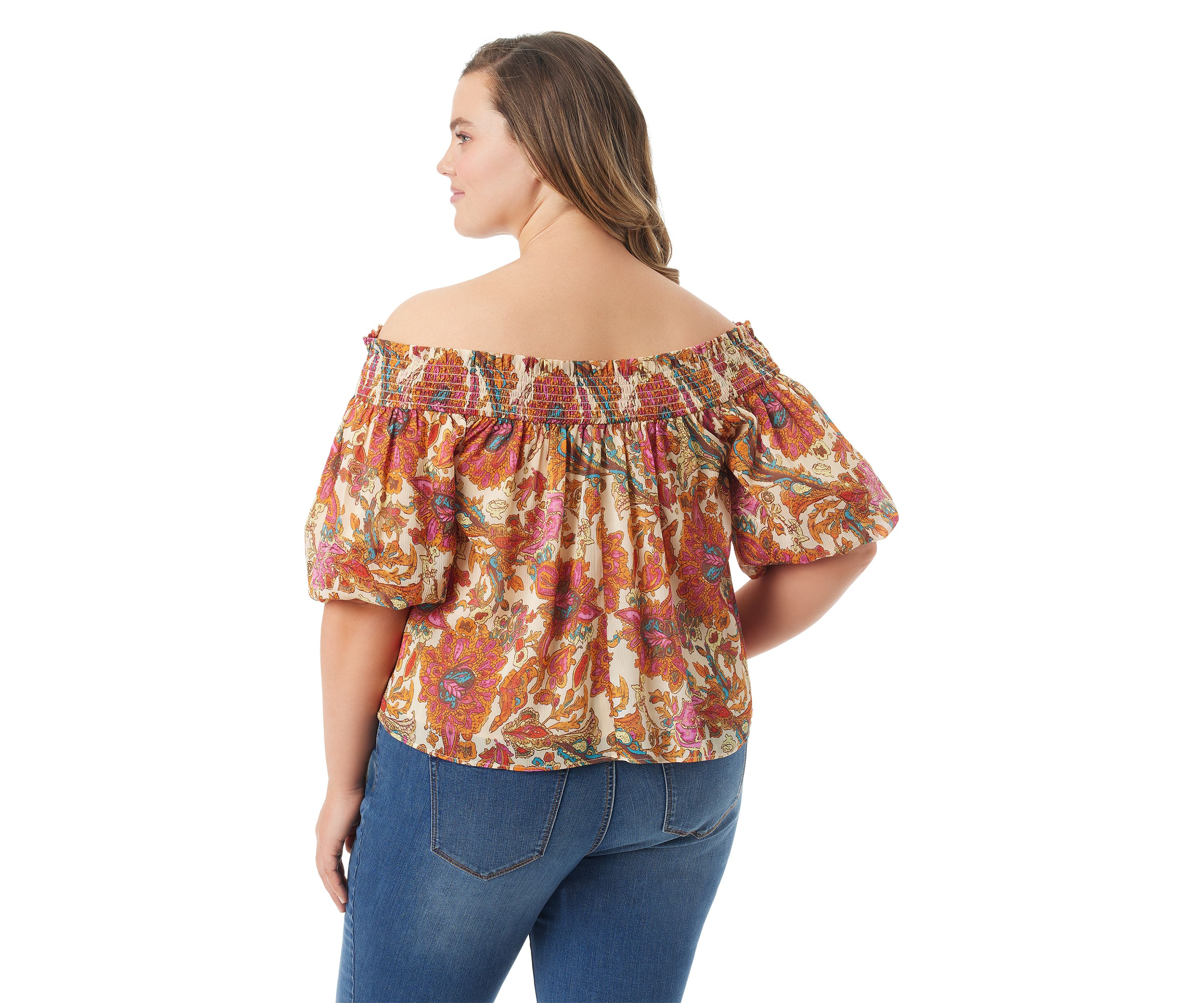 Plus Size Short Sleeve Rosiya Top