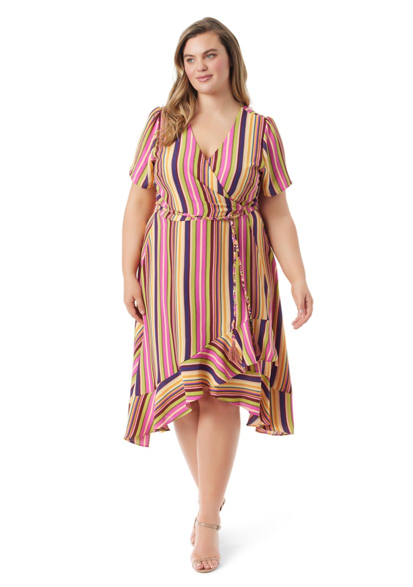 Plus Size Varsha V-Neck Wrap Dress