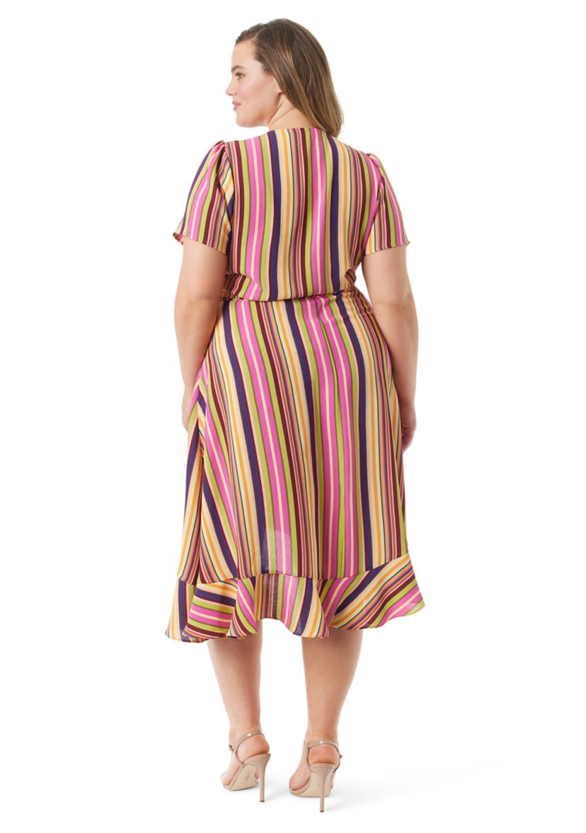 Plus Size Varsha V-Neck Wrap Dress