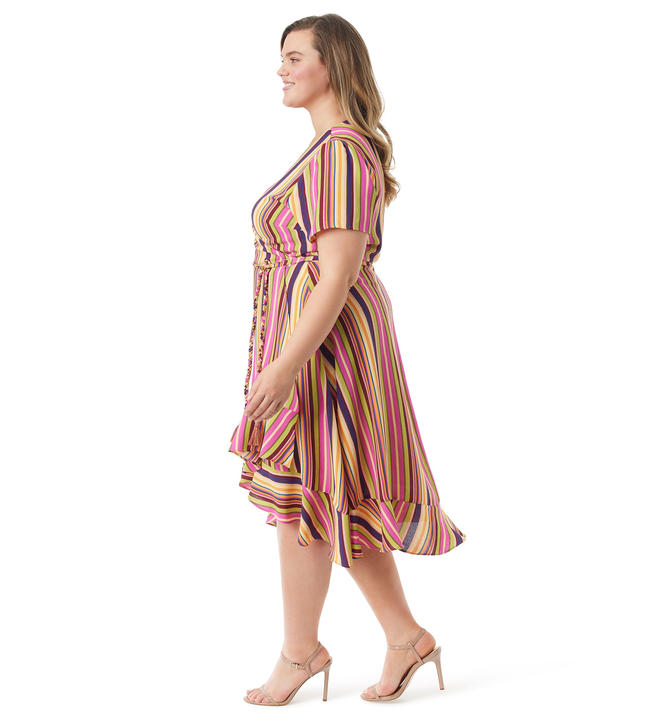 Plus Size Varsha V-Neck Wrap Dress