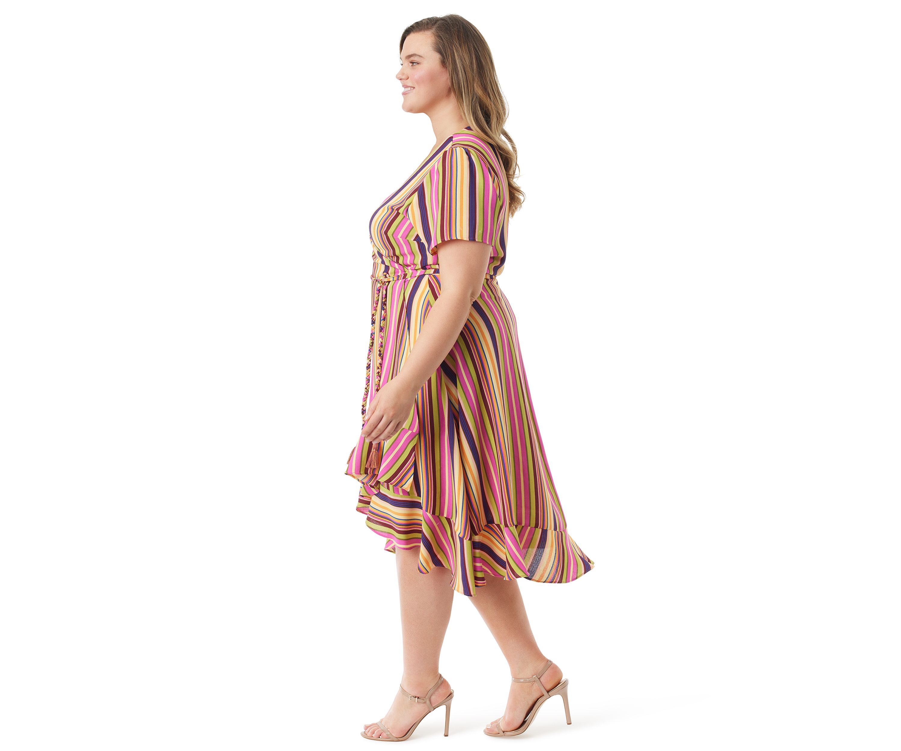 Plus Size Varsha V-Neck Wrap Dress