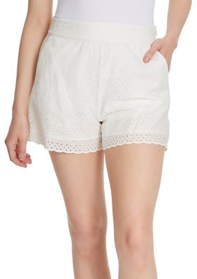 Jessica Simpson Women's Abbott Eyelet Shorts, XL