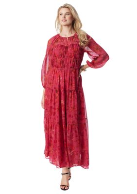 Jessica Simpson Women's Sasha Long Sleeve Maxi Dress