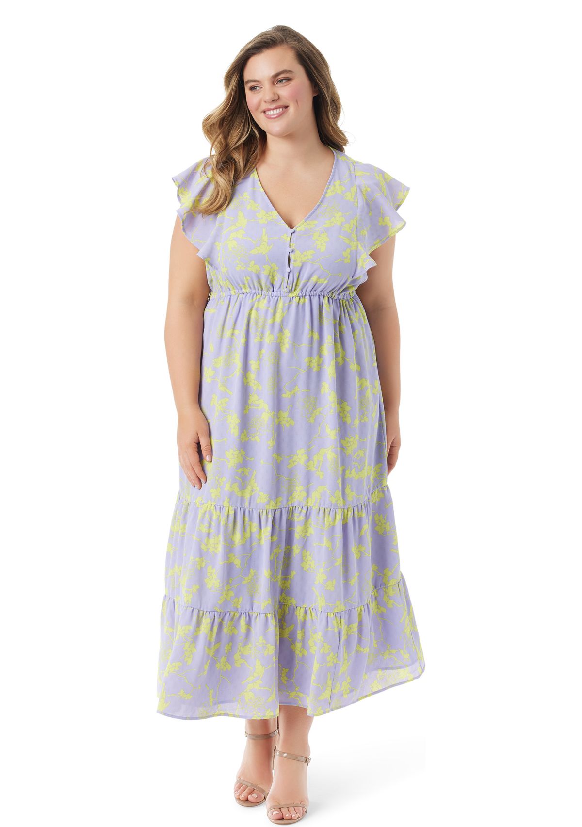 Plus Size Naomi Floral Dress