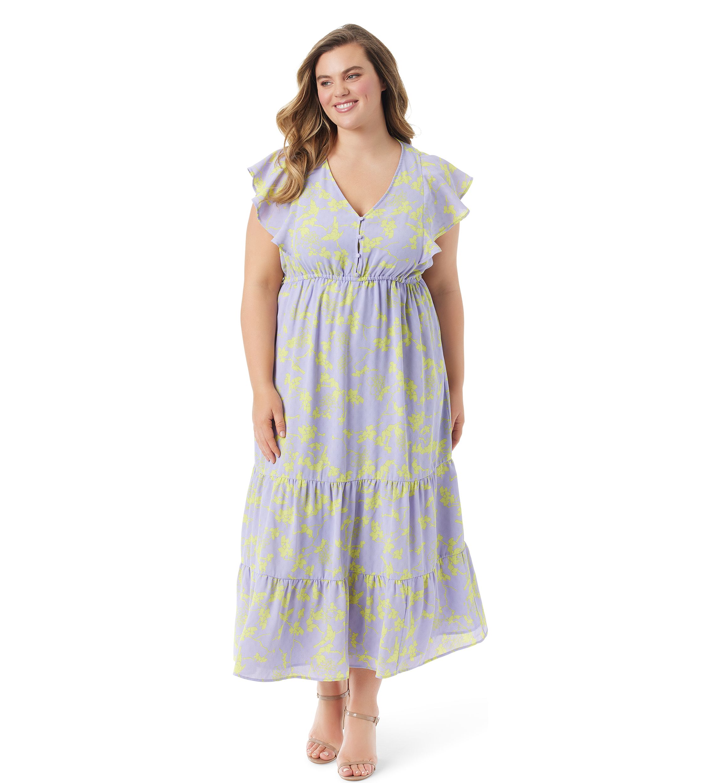 Plus Size Naomi Floral Dress