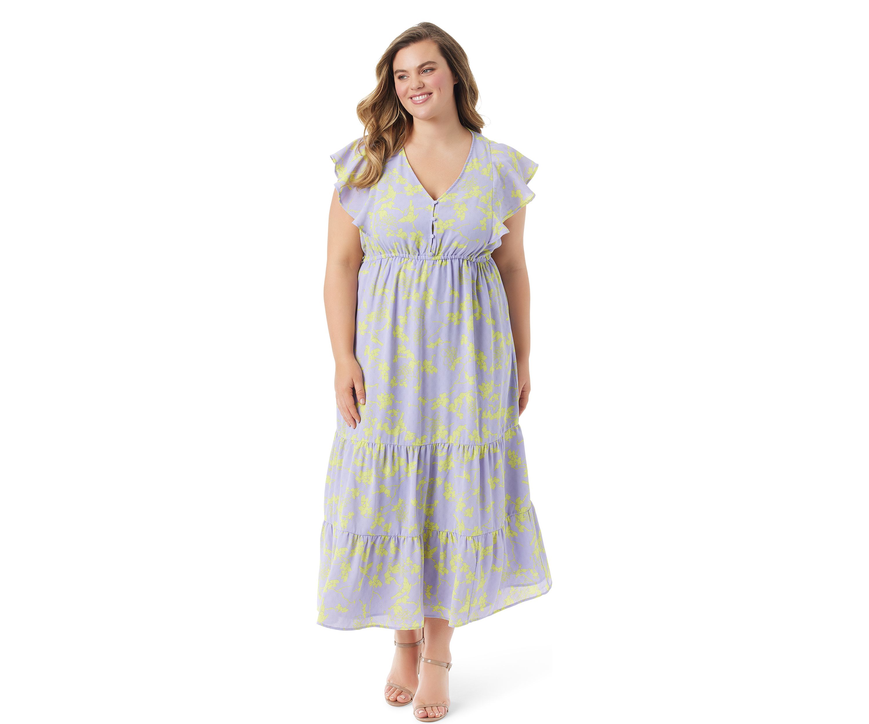 Plus Size Naomi Floral Dress