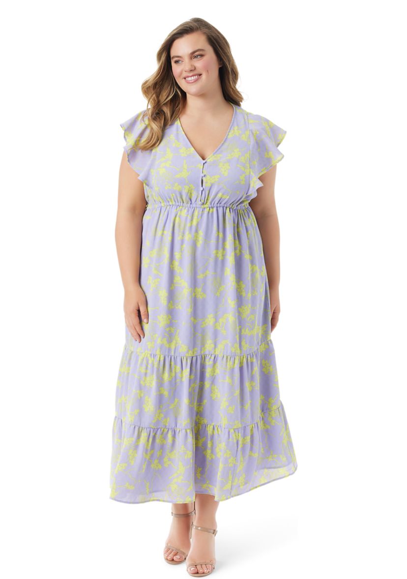 Plus Size Naomi Floral Dress