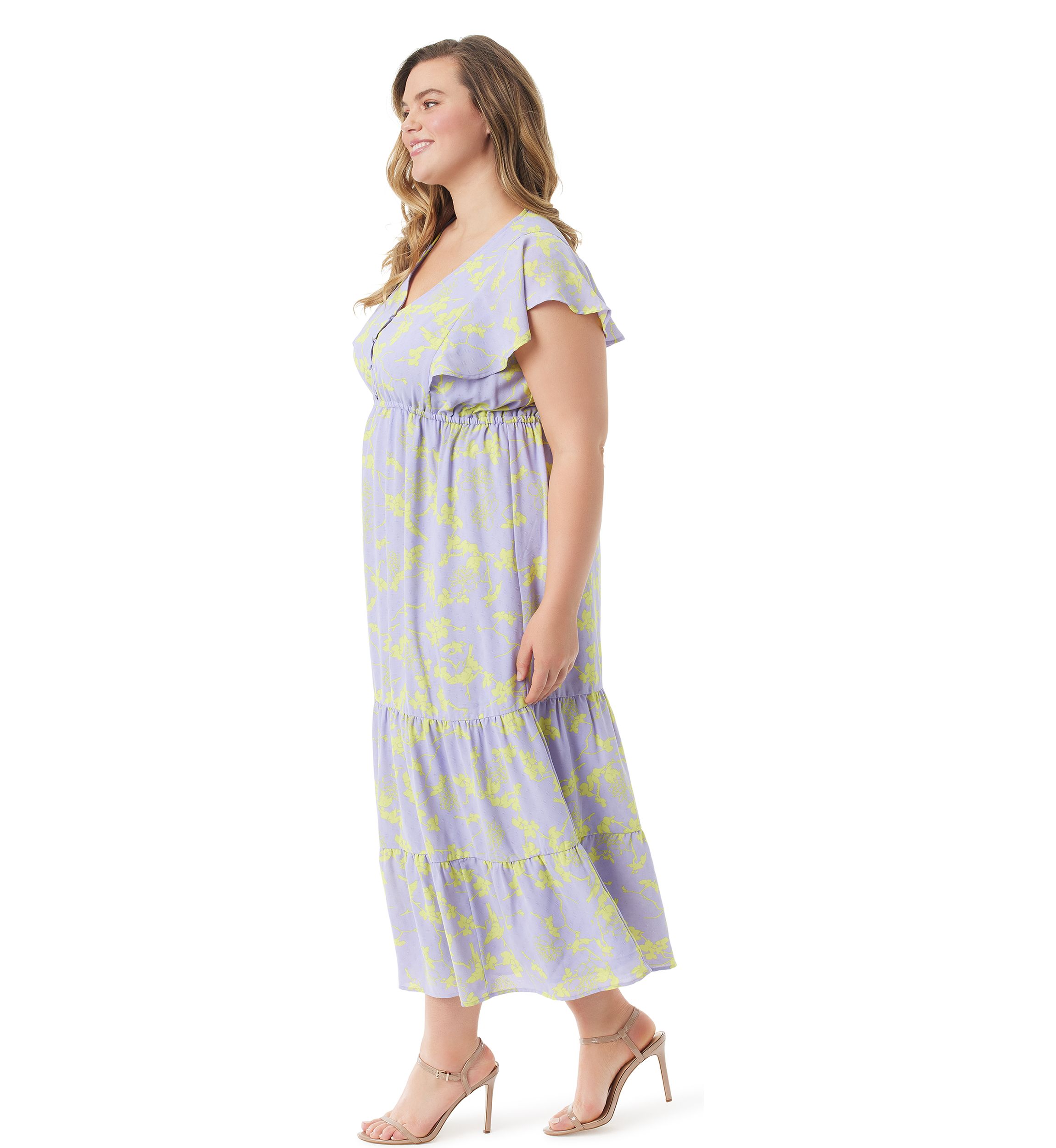 Plus Size Naomi Floral Dress
