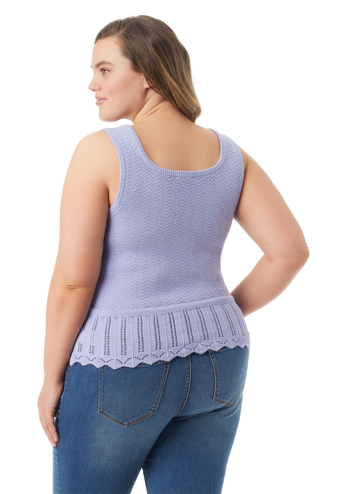 Plus Size Sierra Sweater Knit Tank Top