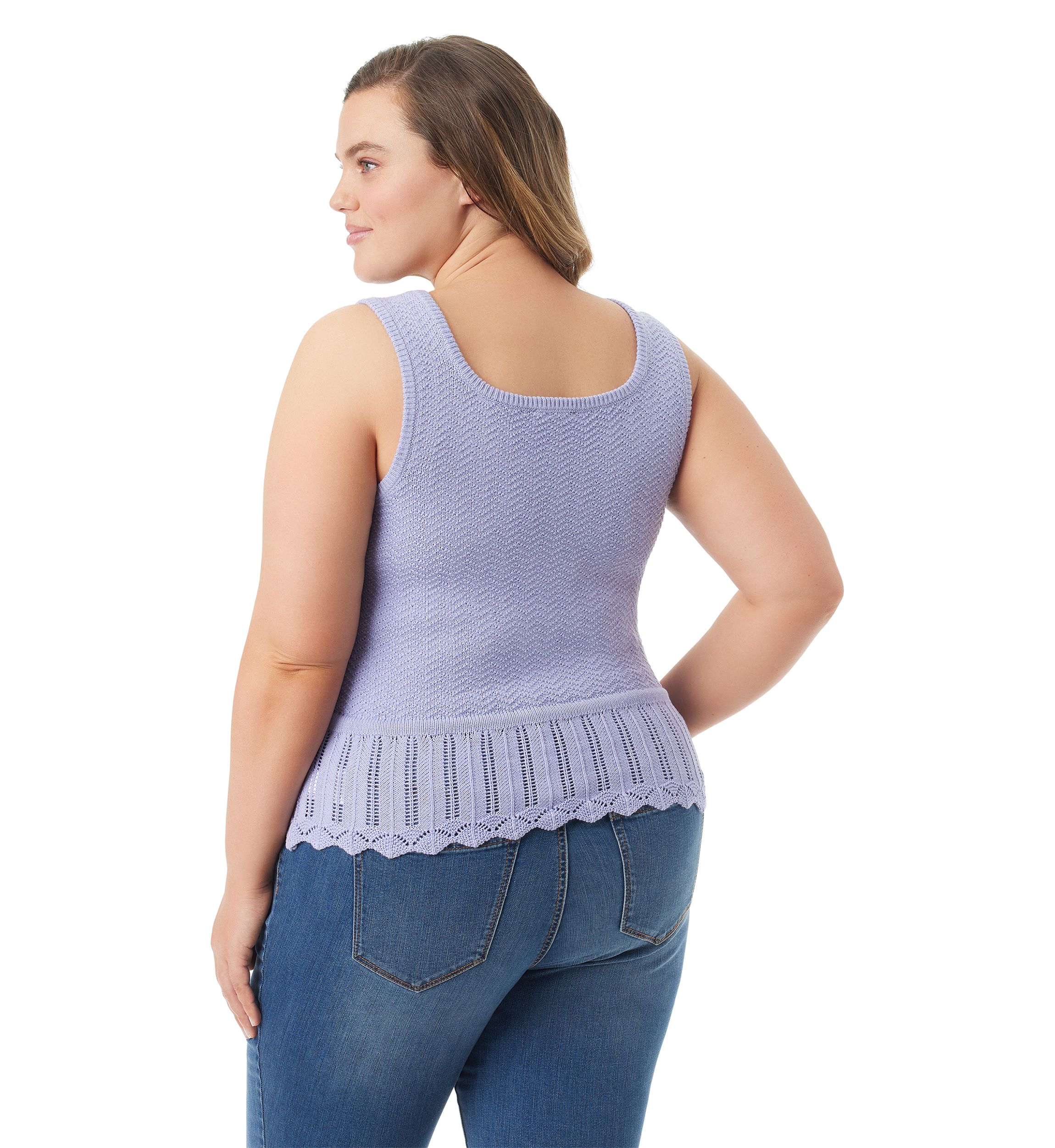 Plus Size Sierra Sweater Knit Tank Top