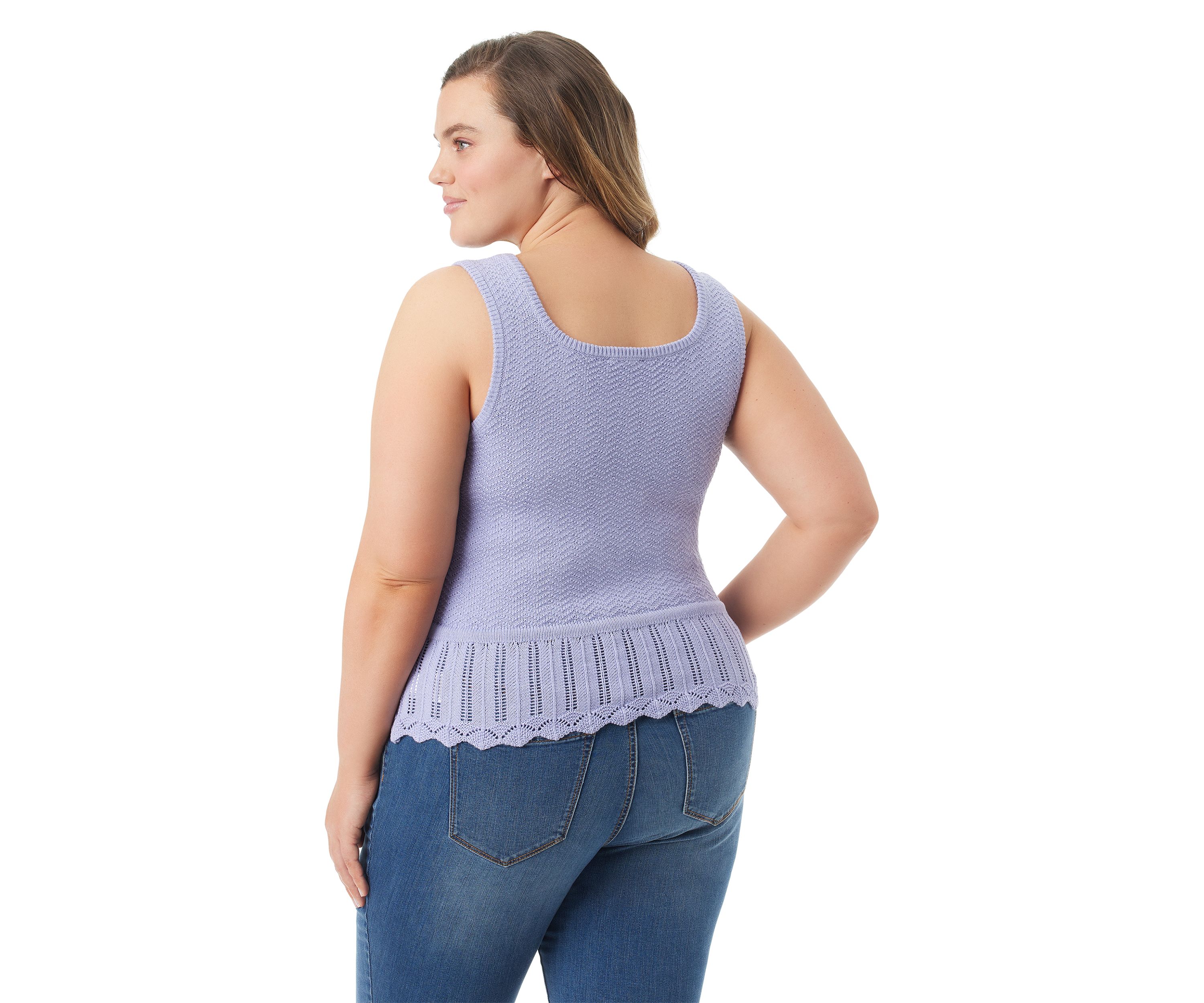 Plus Size Sierra Sweater Knit Tank Top
