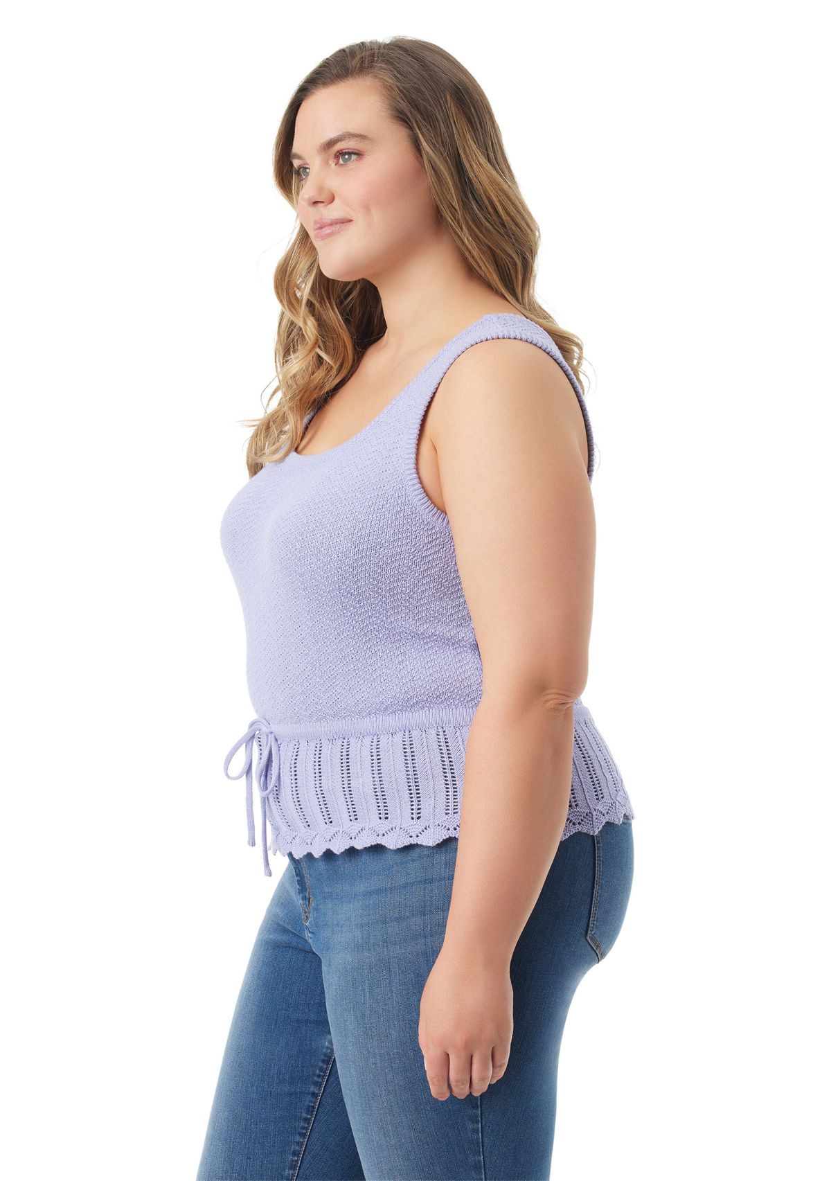 Plus Size Sierra Sweater Knit Tank Top