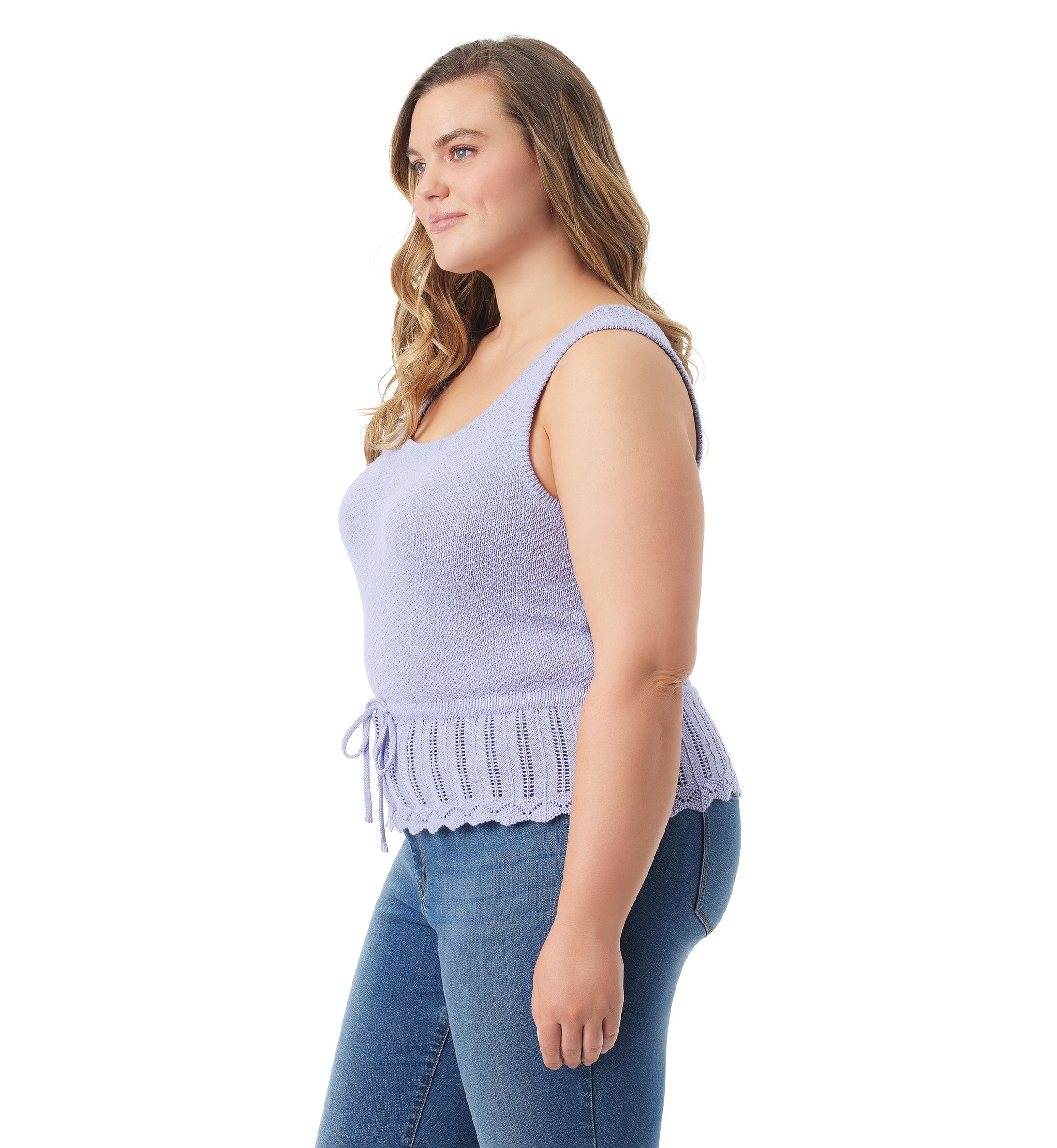 Plus Size Sierra Sweater Knit Tank Top