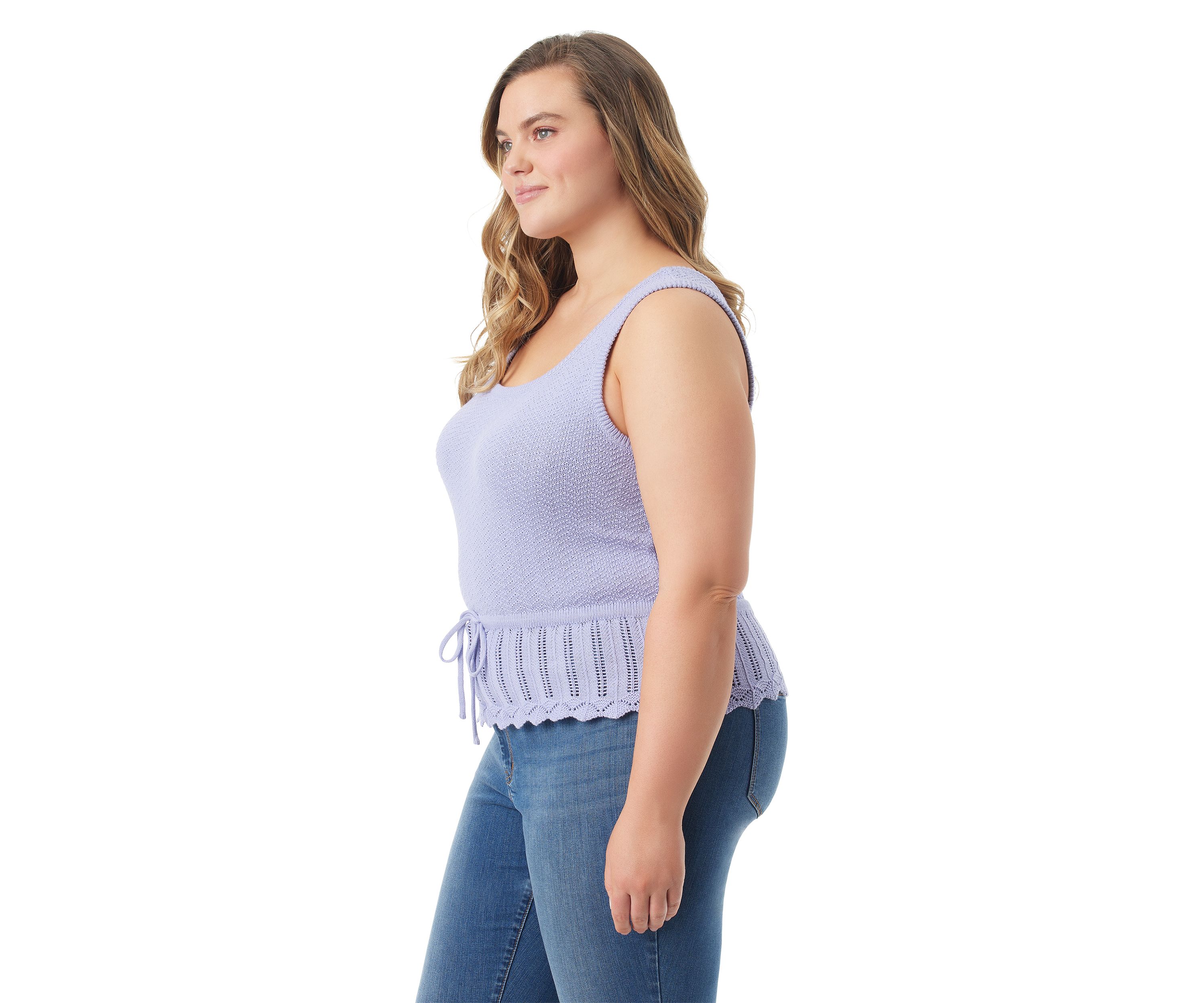 Plus Size Sierra Sweater Knit Tank Top