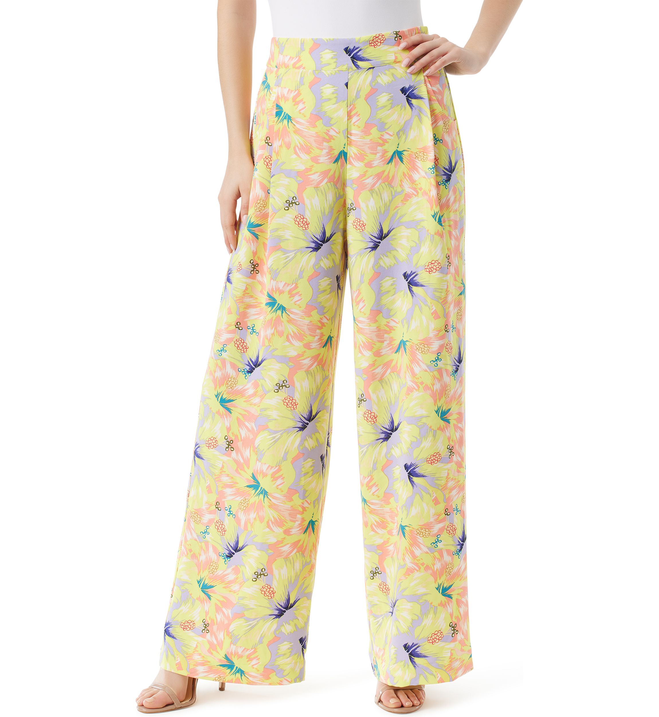 Winnie Printed Wide Leg Soft Pants