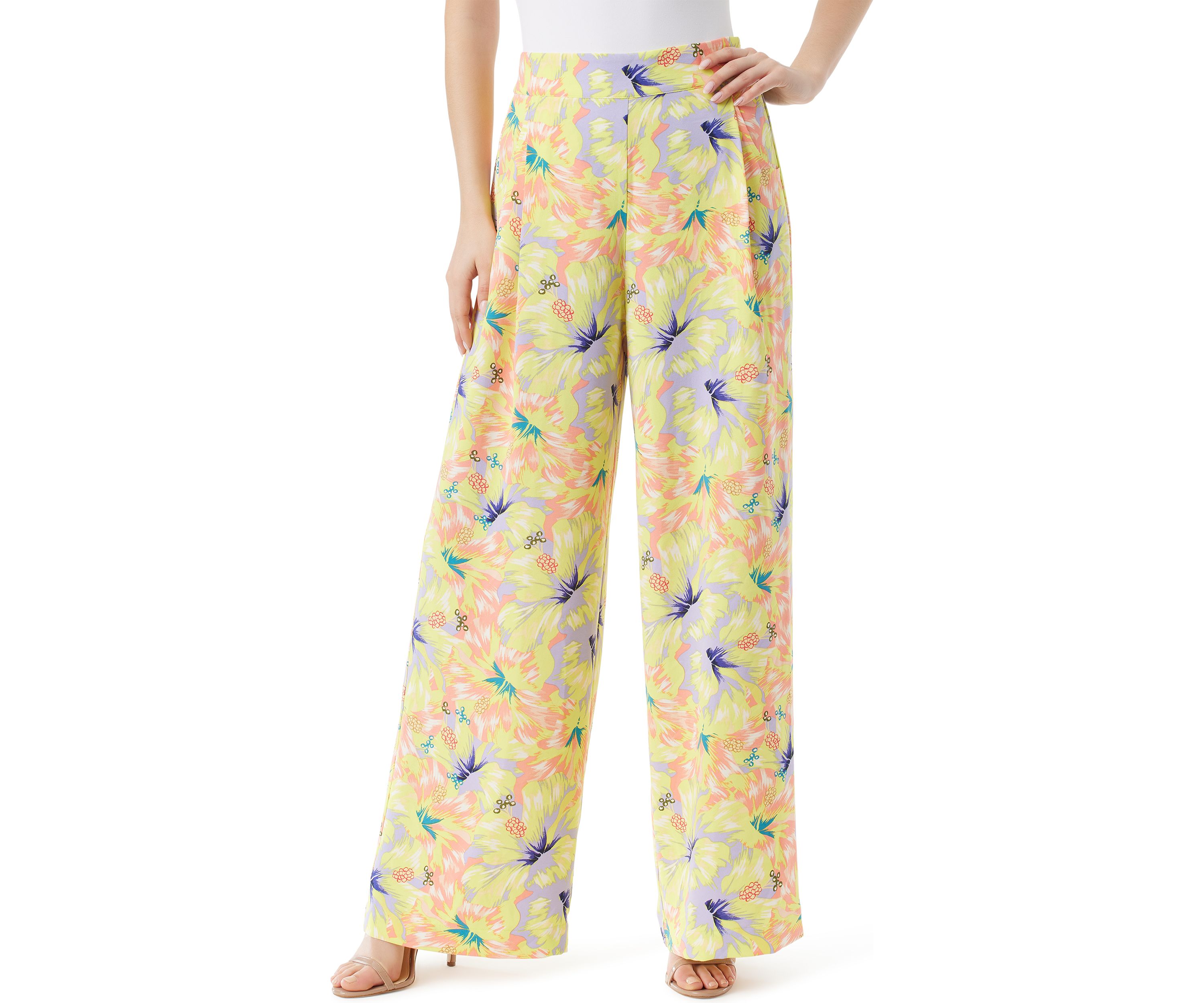 Winnie Printed Wide Leg Soft Pants