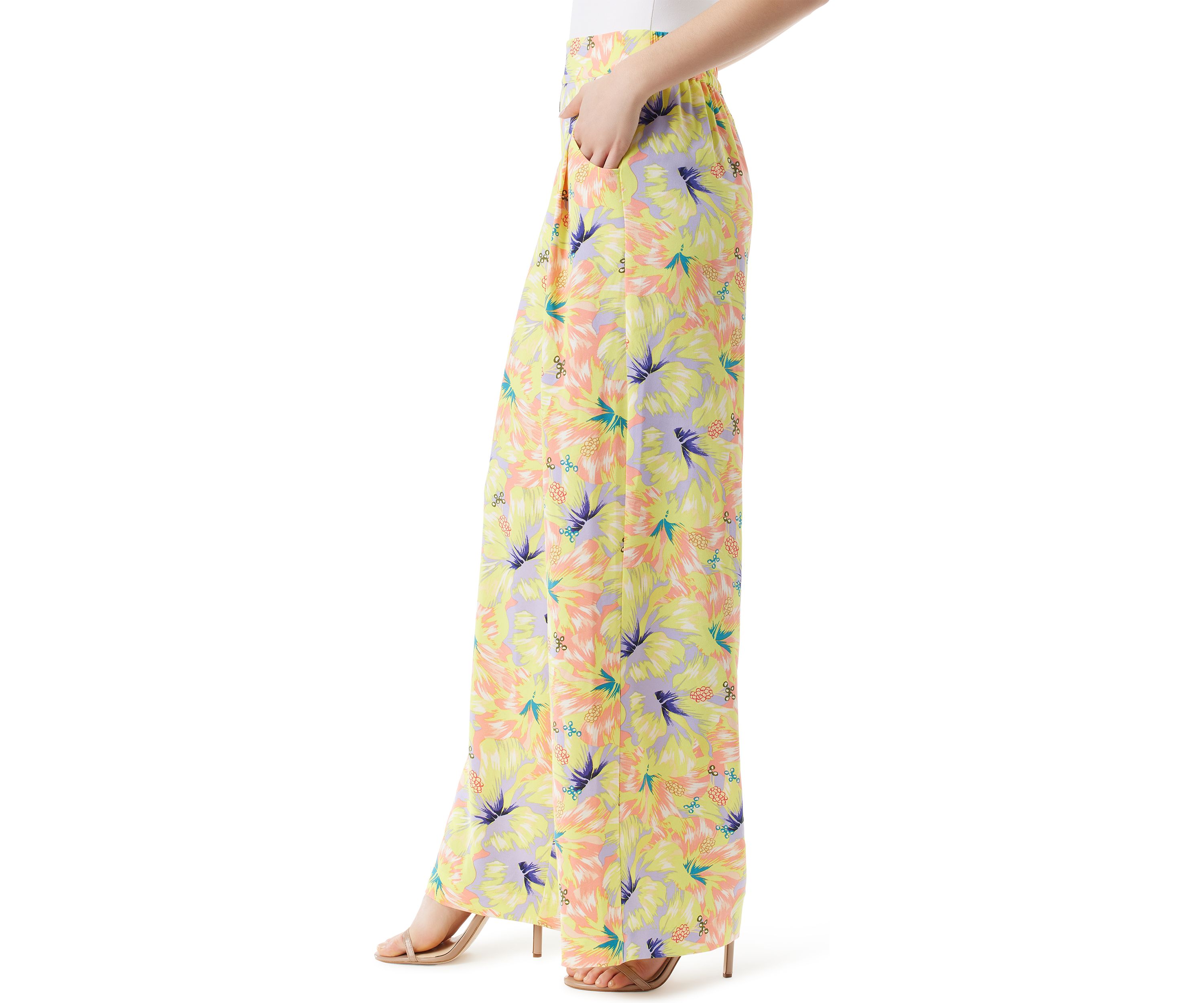 Winnie Printed Wide Leg Soft Pants