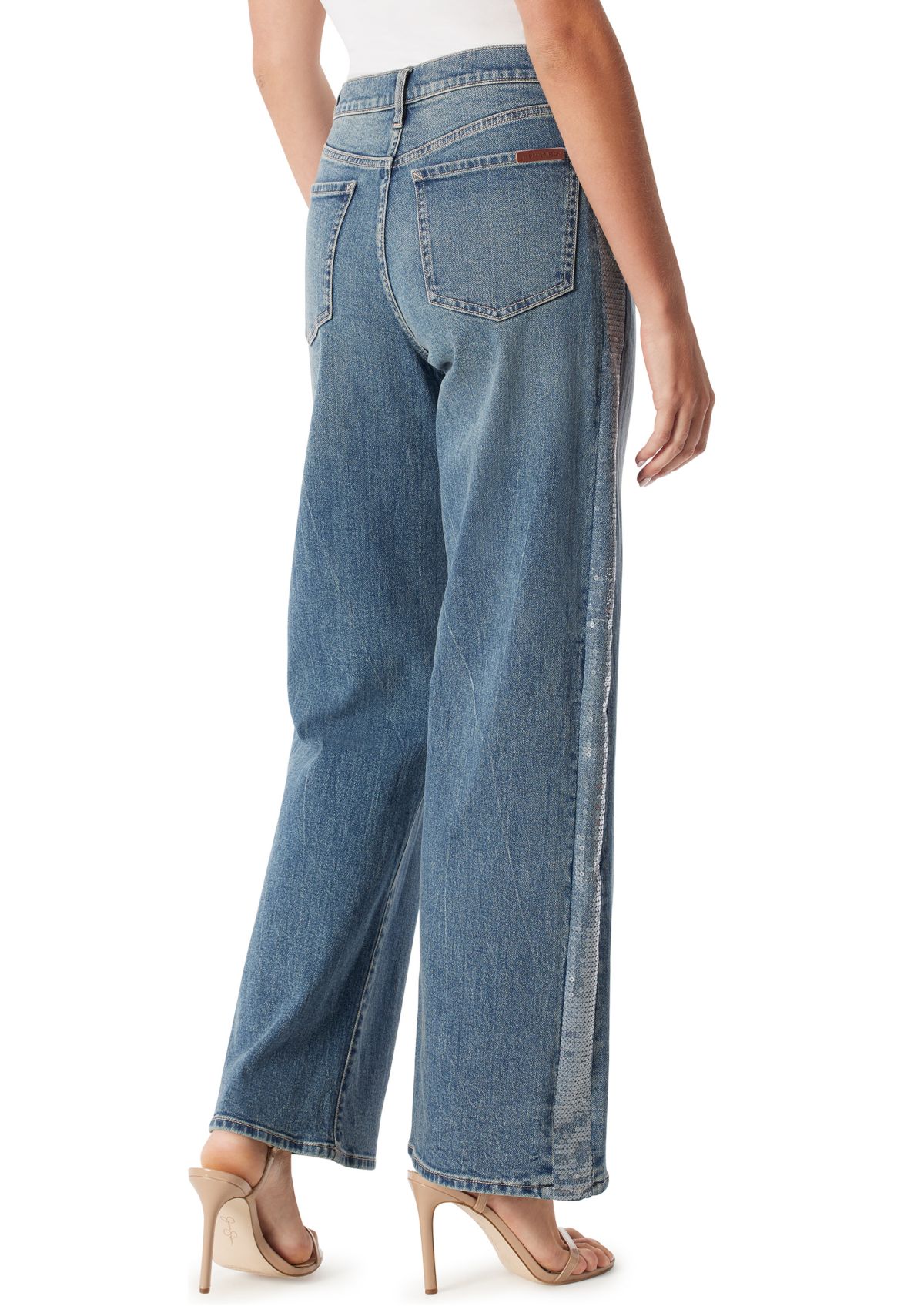 Womens Starstruck High Rise Wide Leg Jeans 