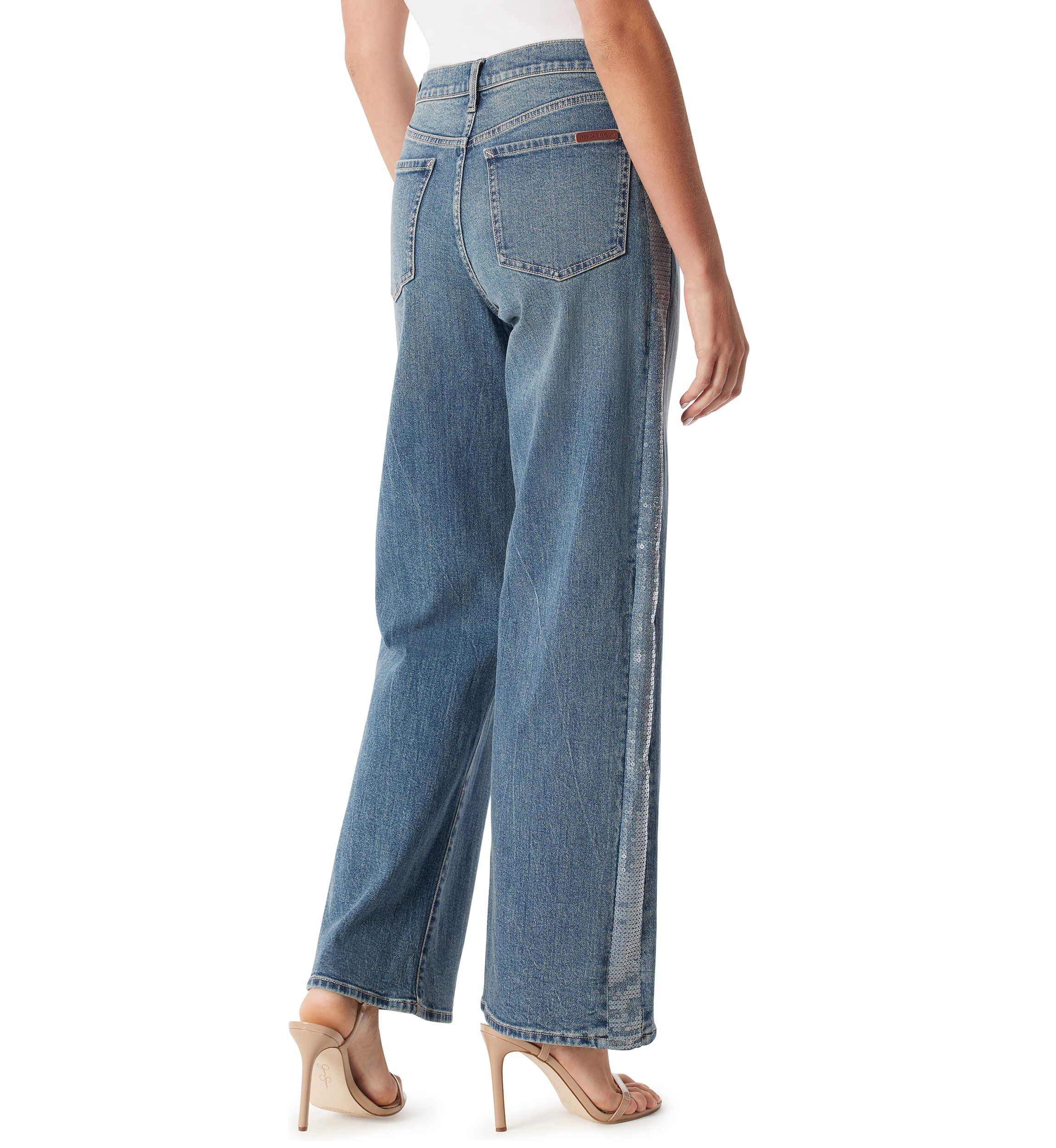 Womens Starstruck High Rise Wide Leg Jeans 
