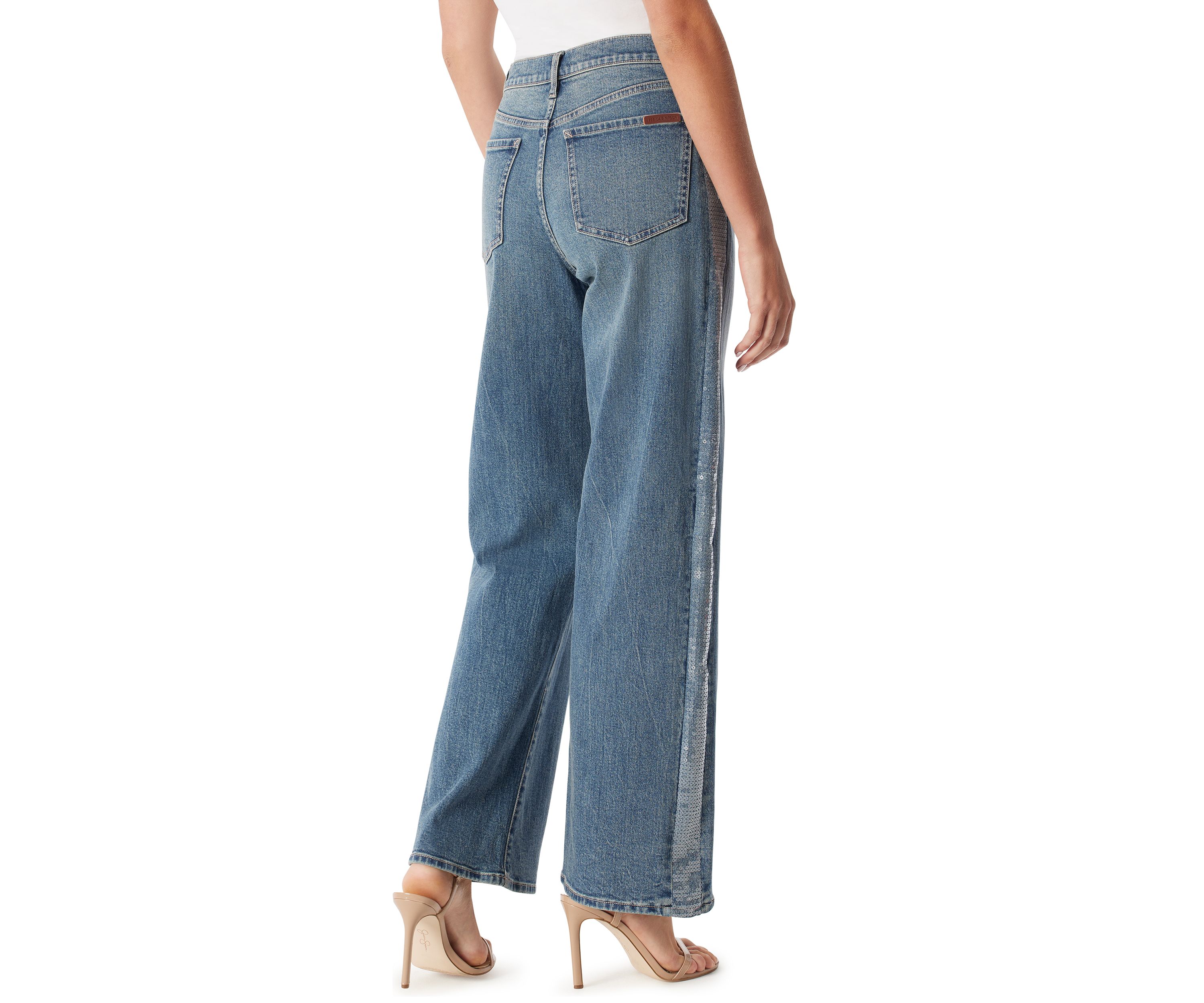 Womens Starstruck High Rise Wide Leg Jeans 