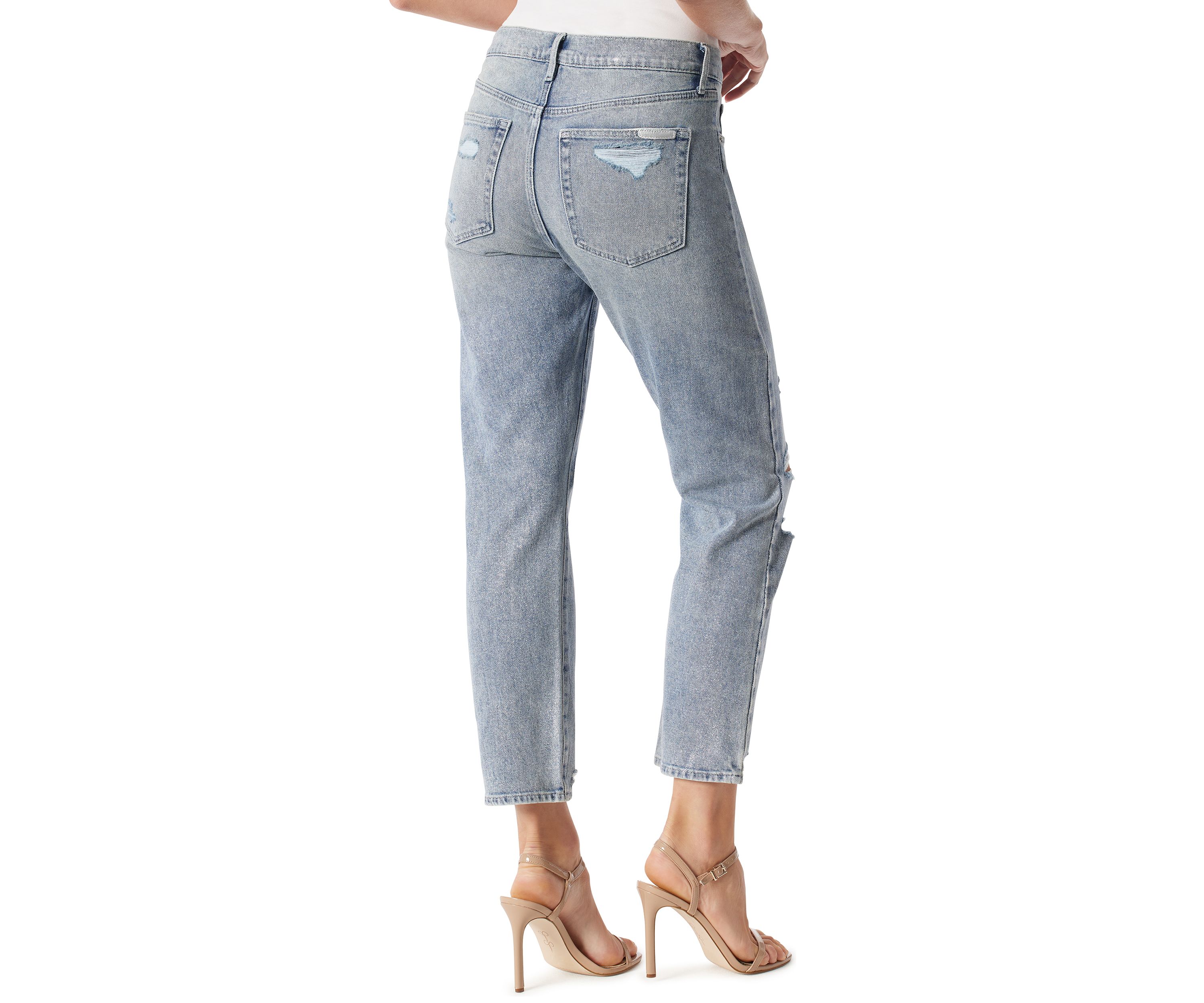 Womens Harmony High Rise Slim Straight Jeans 