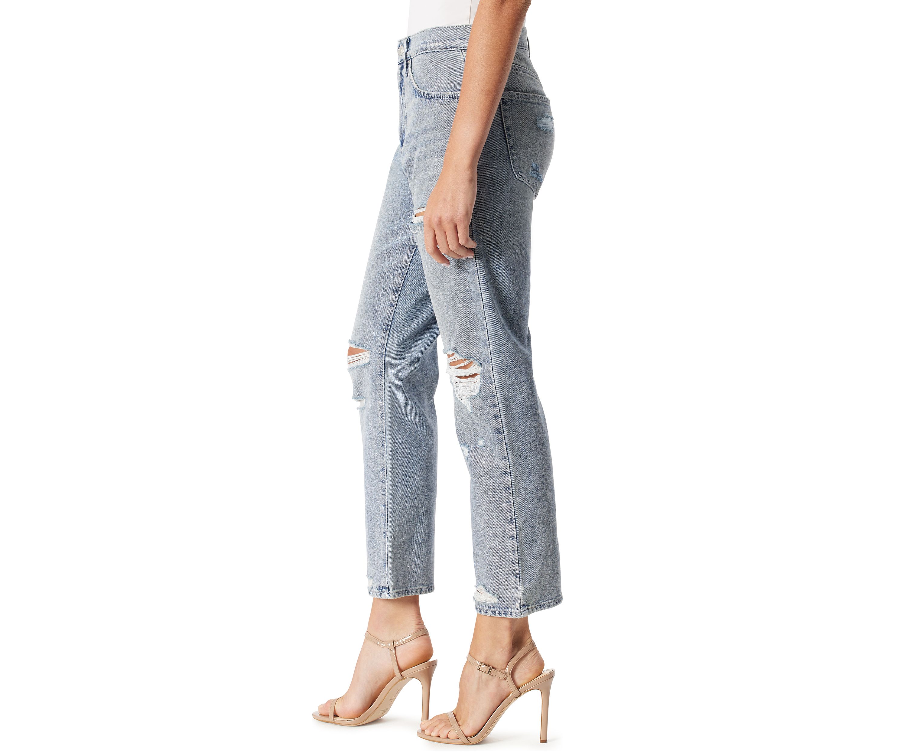 Womens Harmony High Rise Slim Straight Jeans 