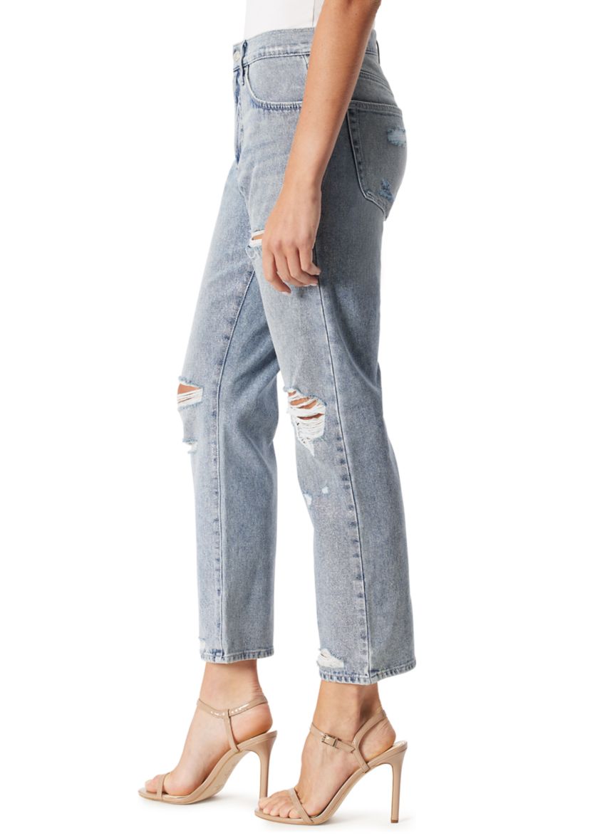 Womens Harmony High Rise Slim Straight Jeans 