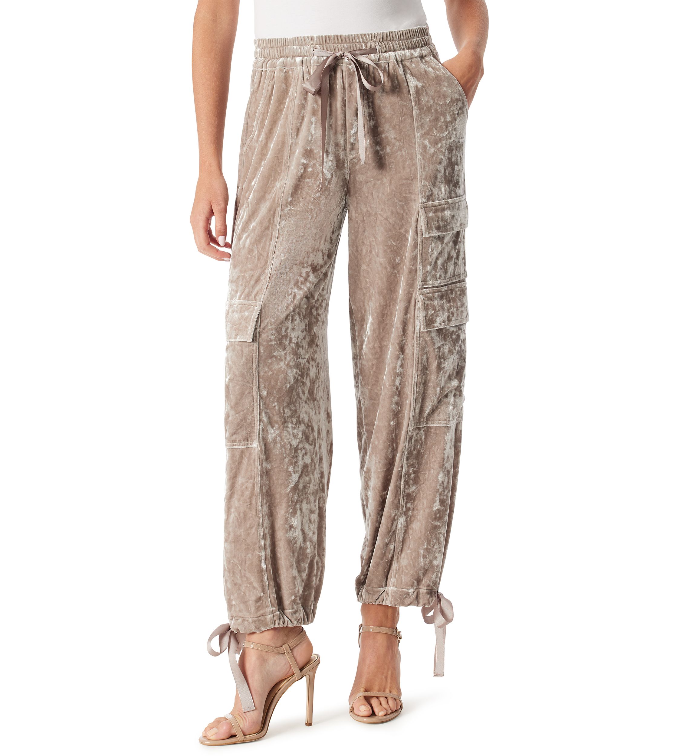 Velvet Cargo Jogger Pants