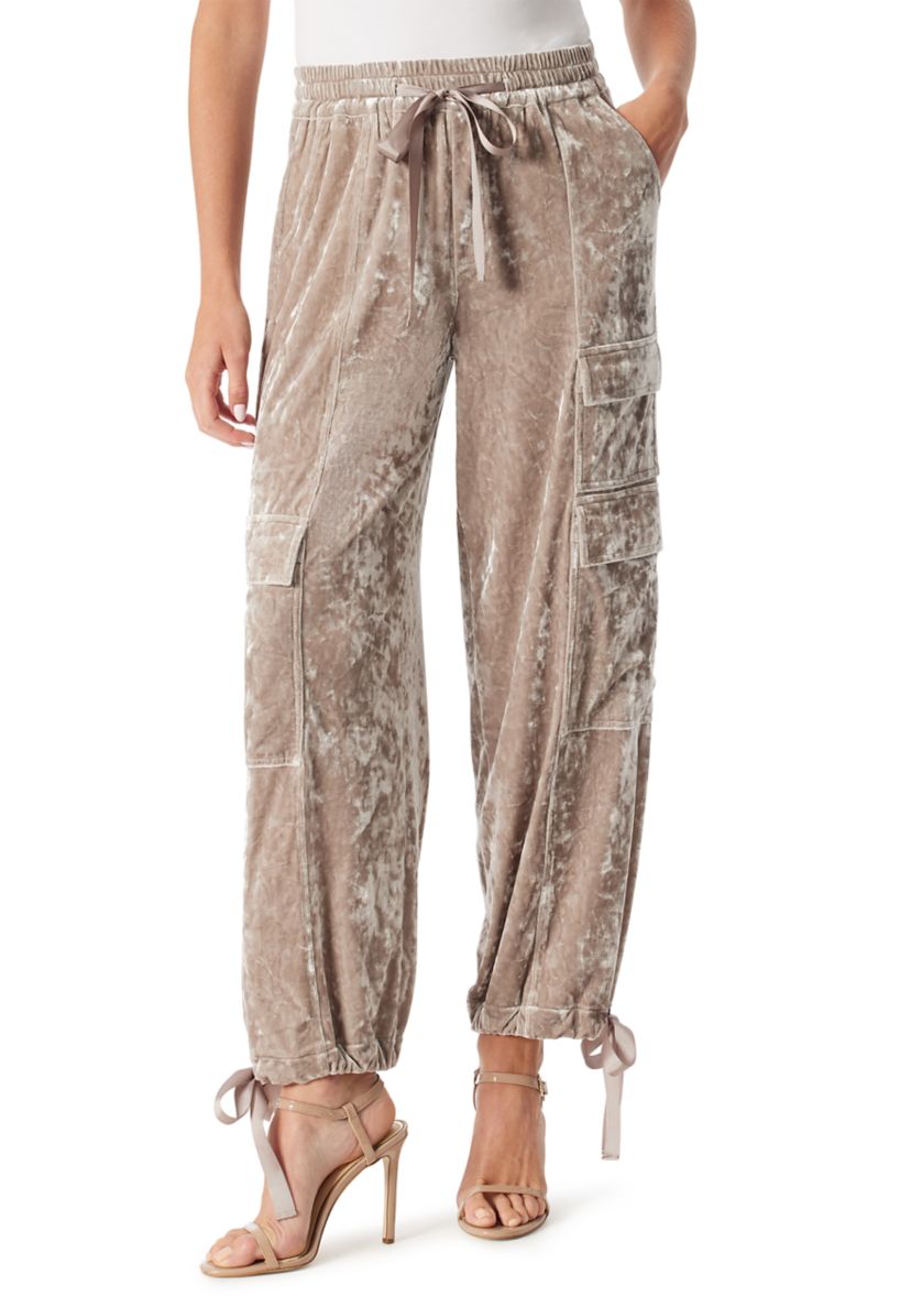Velvet Cargo Jogger Pants