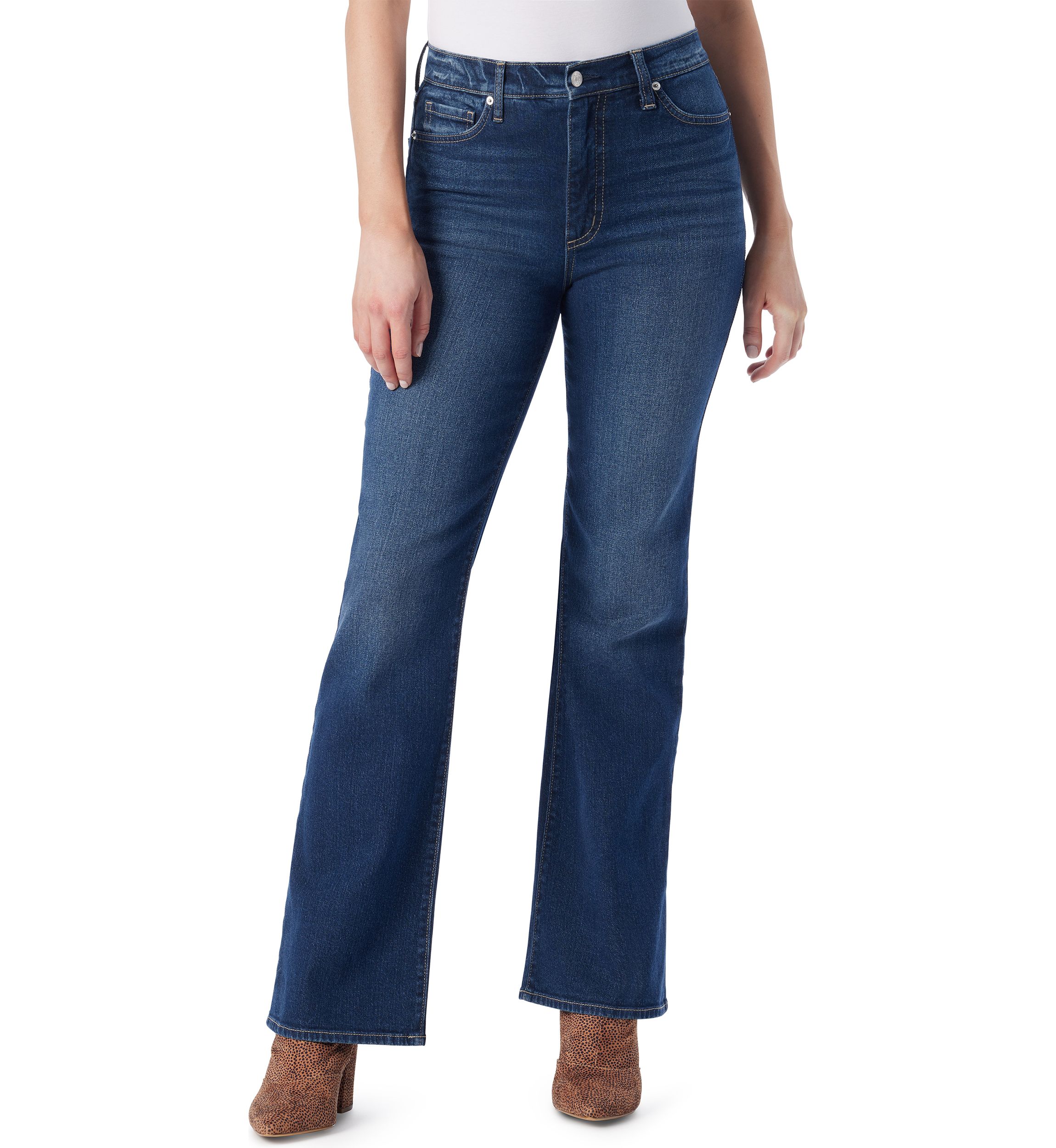 Embroidered Charmed Flare Jeans 