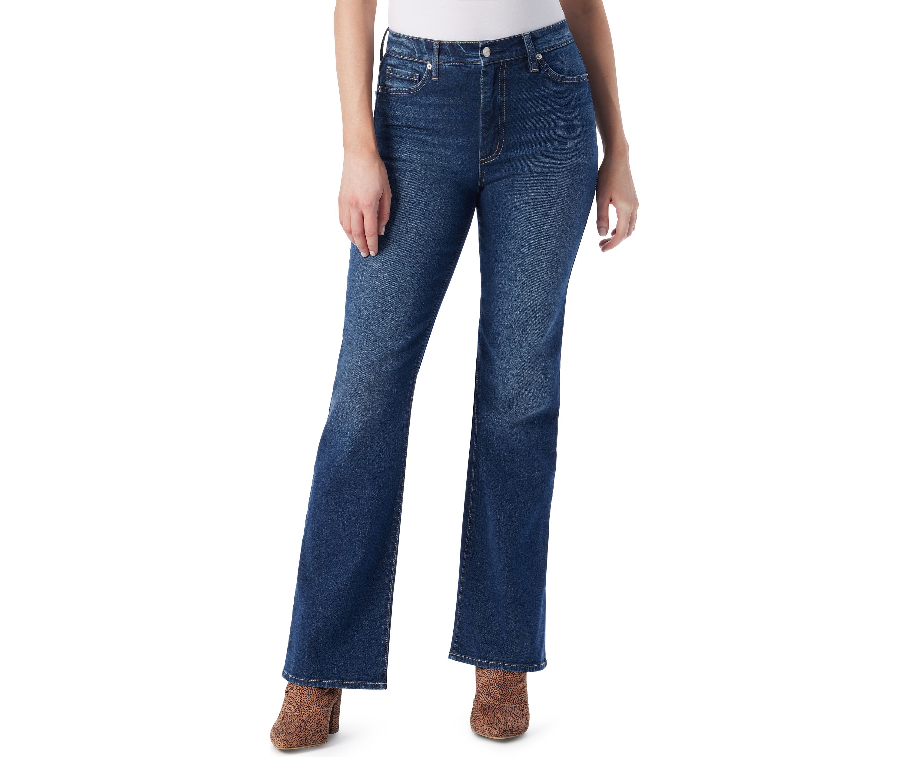 Embroidered Charmed Flare Jeans 