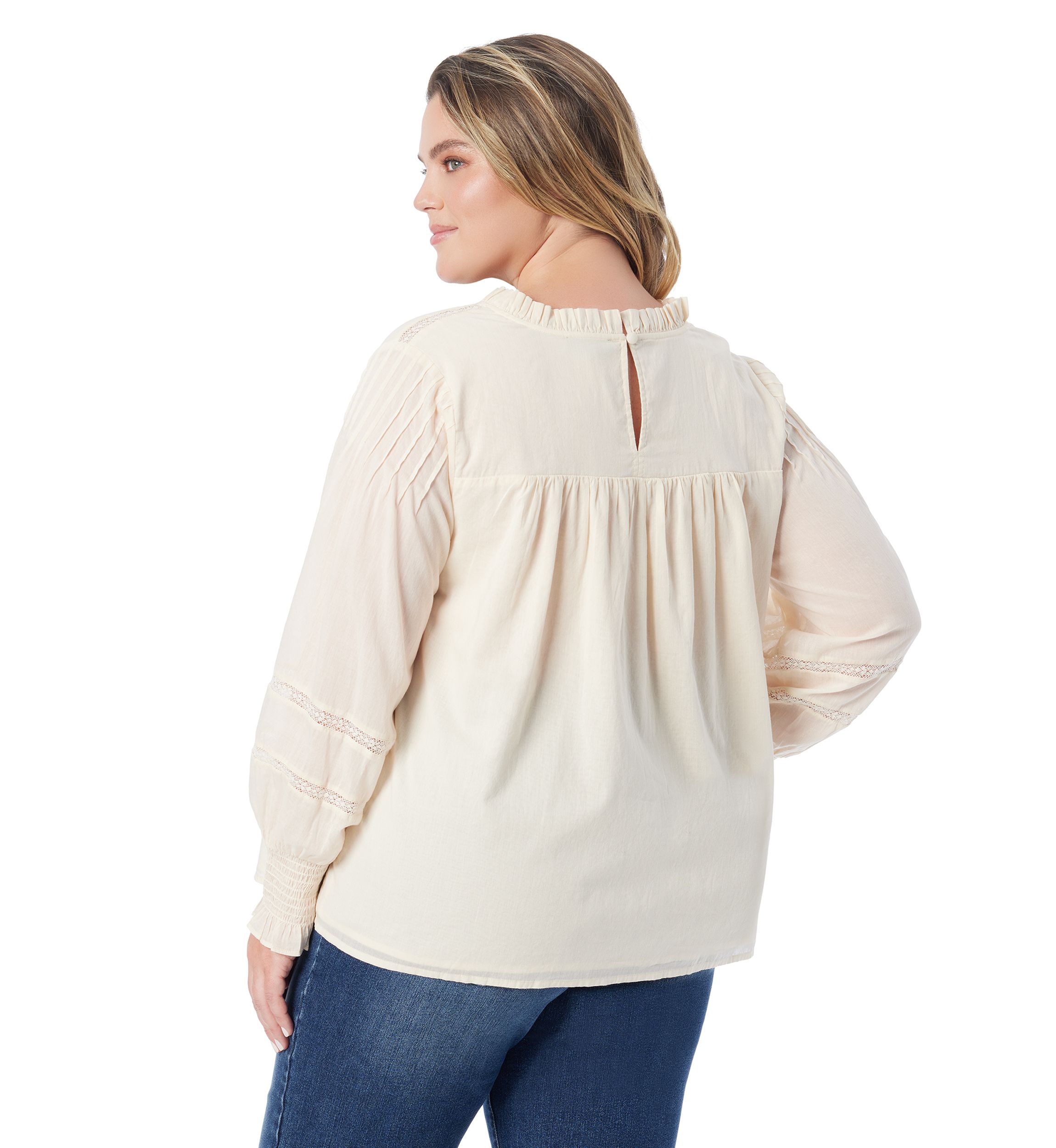 Plus Size Milla Ruffle V-Neck Blouse