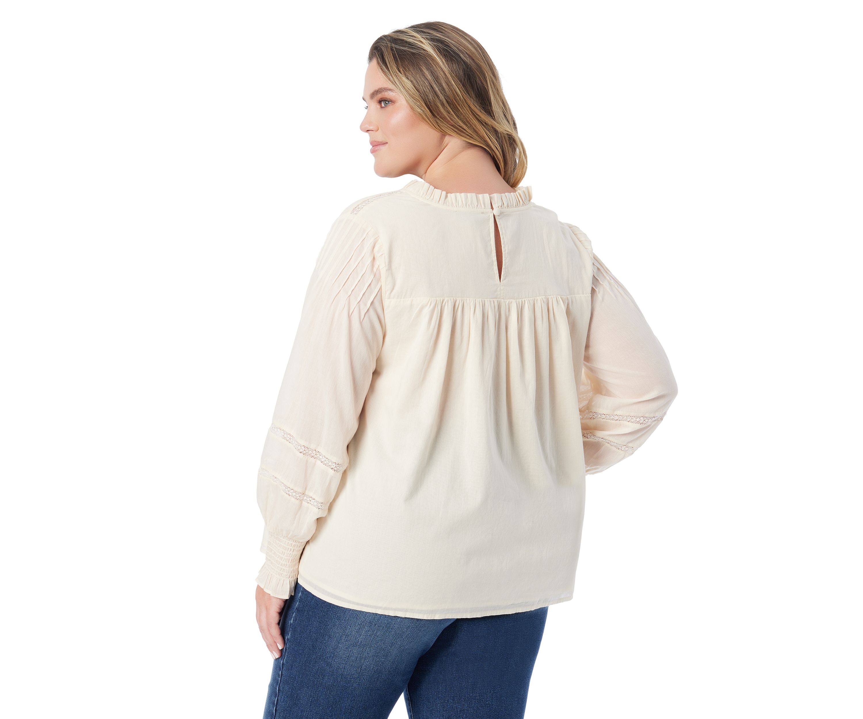 Plus Size Milla Ruffle V-Neck Blouse