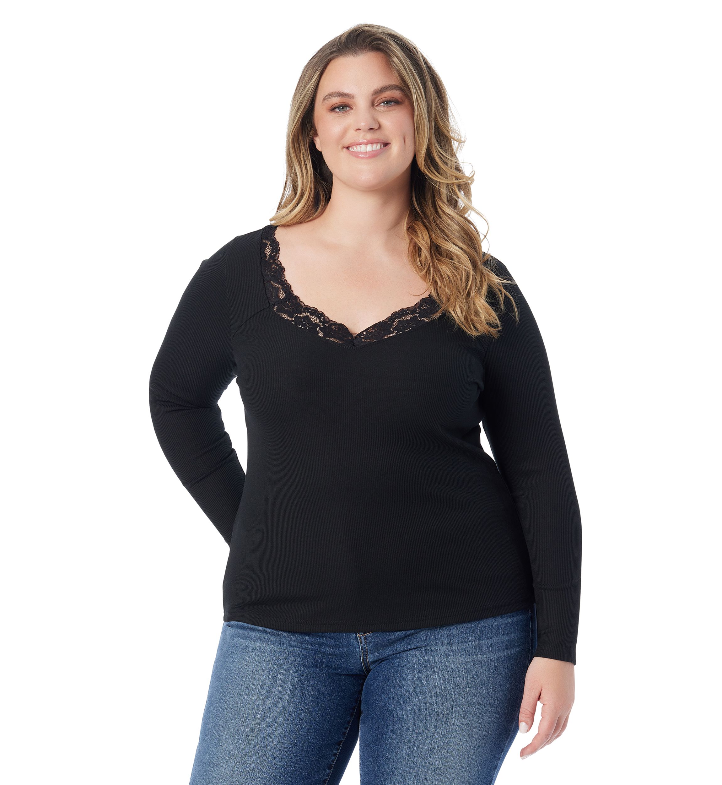 Plus Size Laurel Long Sleeve Knit Top