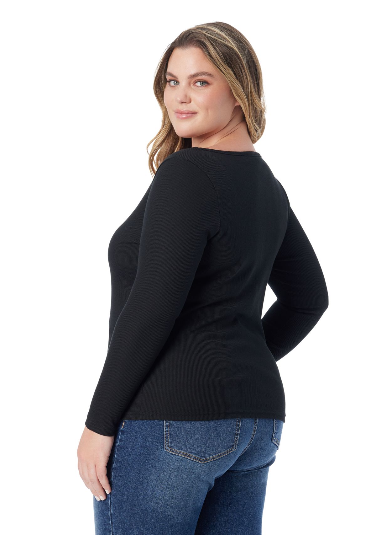 Plus Size Laurel Long Sleeve Knit Top