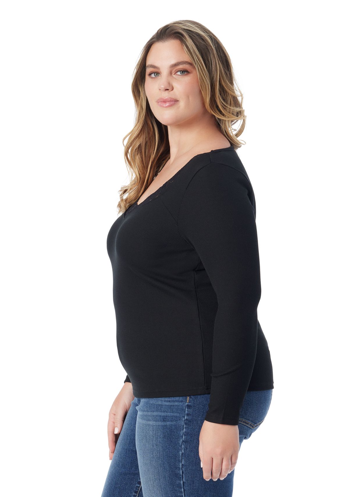 Plus Size Laurel Long Sleeve Knit Top