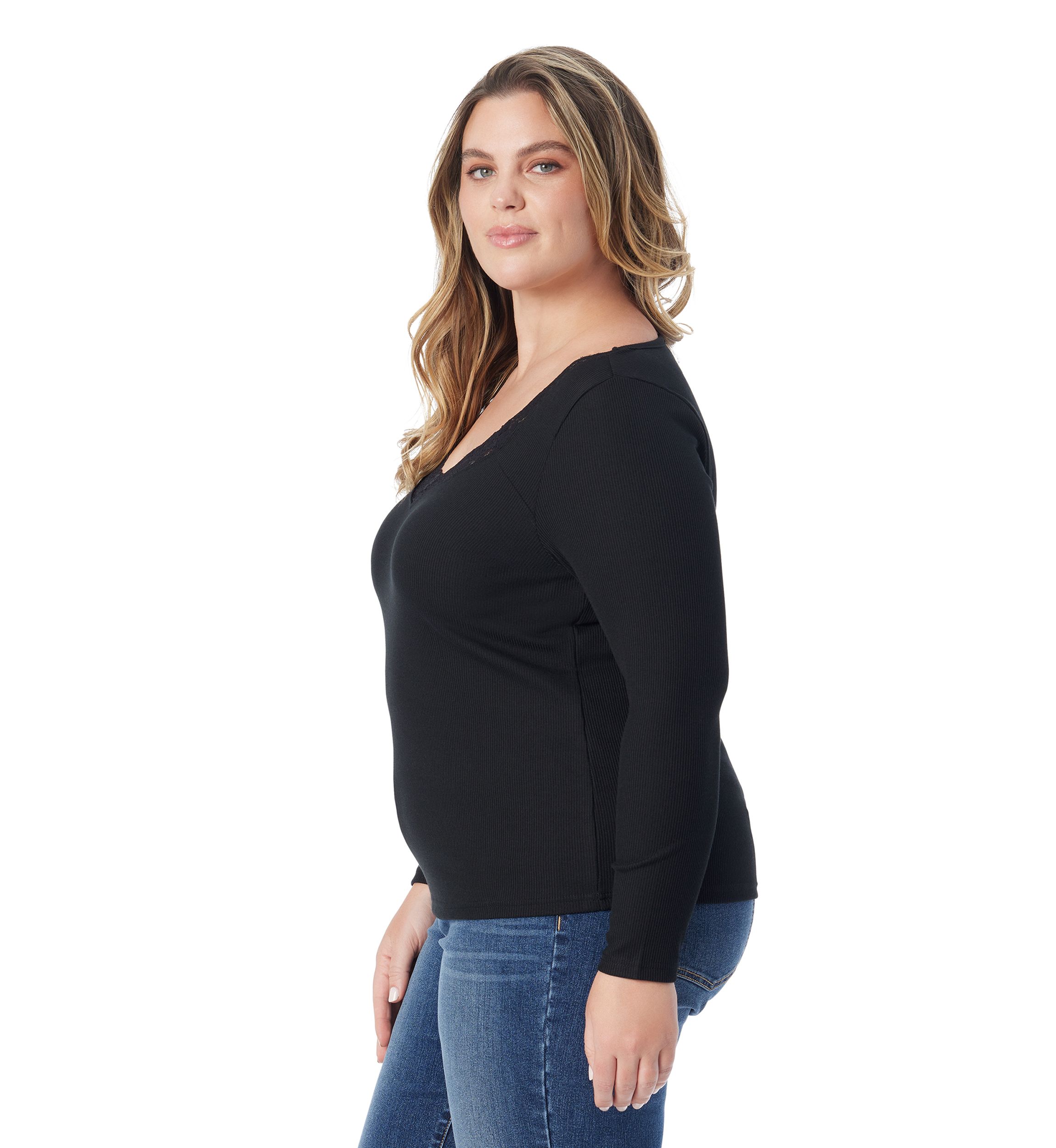 Plus Size Laurel Long Sleeve Knit Top