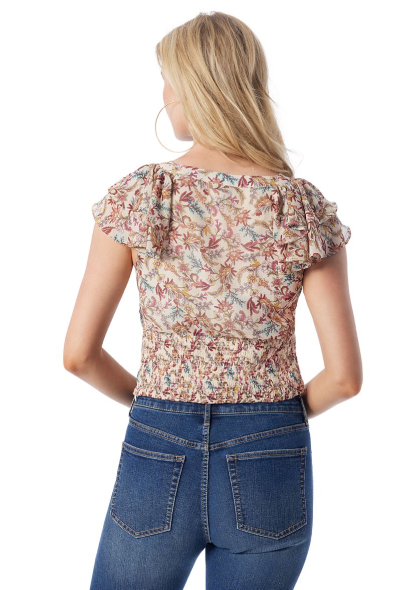 Dixie Sleeveless Ruffle Top 